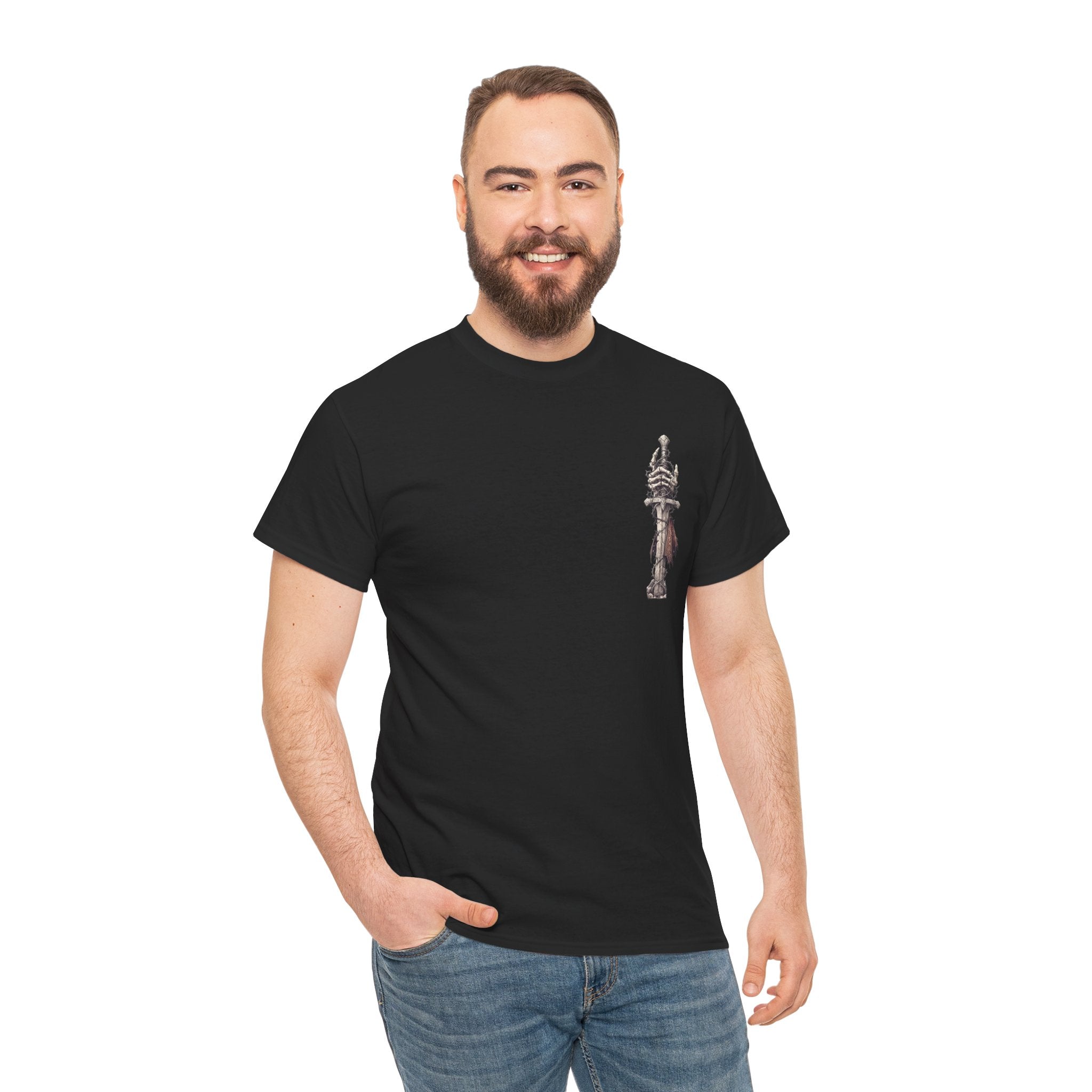 Gothic Triptych Tee — Dark Art Skeleton & Altar Graphic T-Shirt