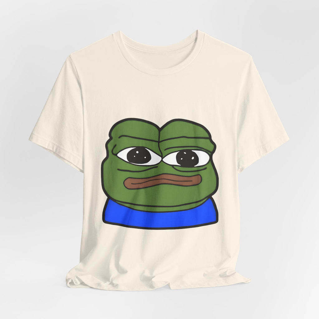 Sad Frog Graphic Tee — Meme Pepe Face T-Shirt