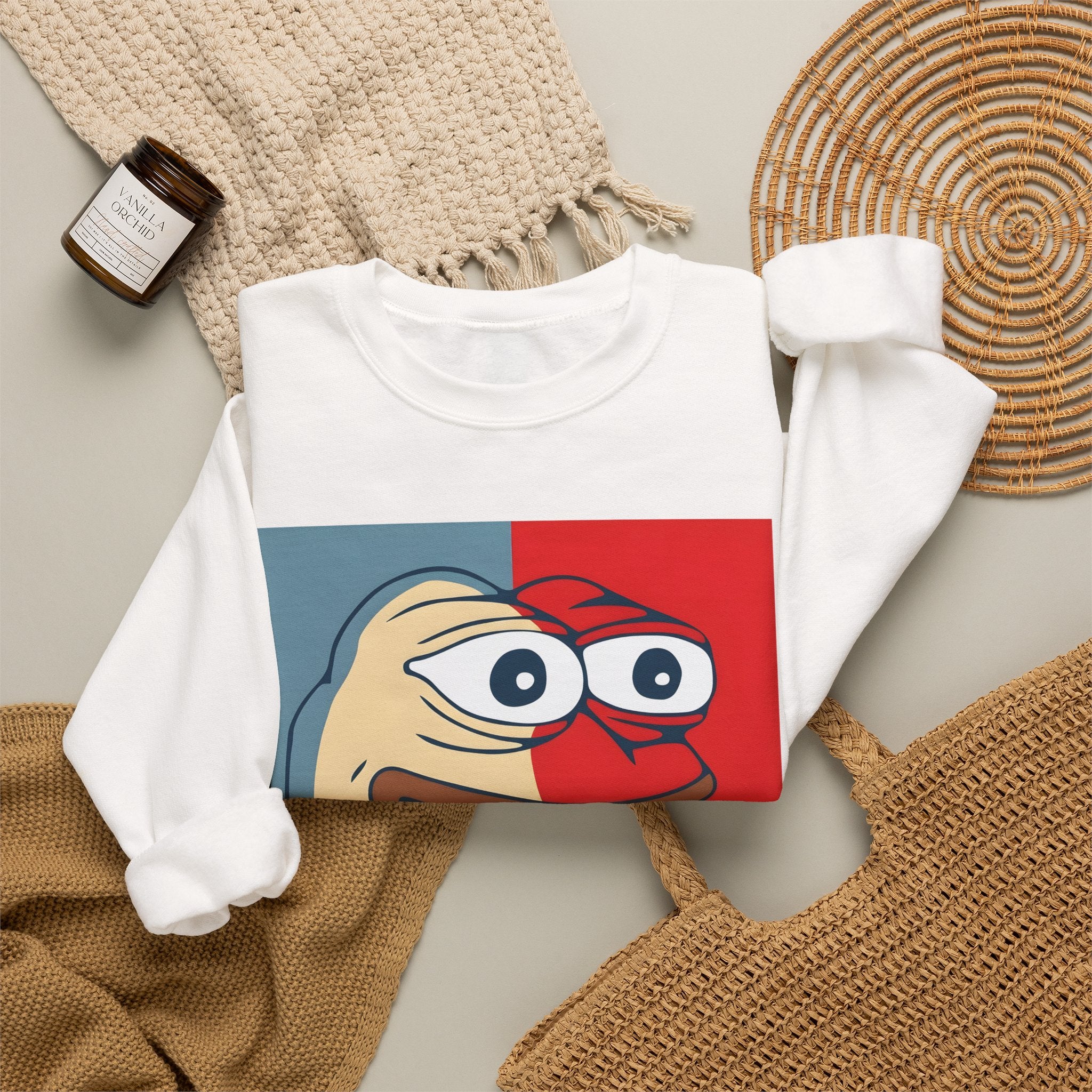 FeelsGoodMan Sweatshirt - Retro Meme Pepe Crewneck