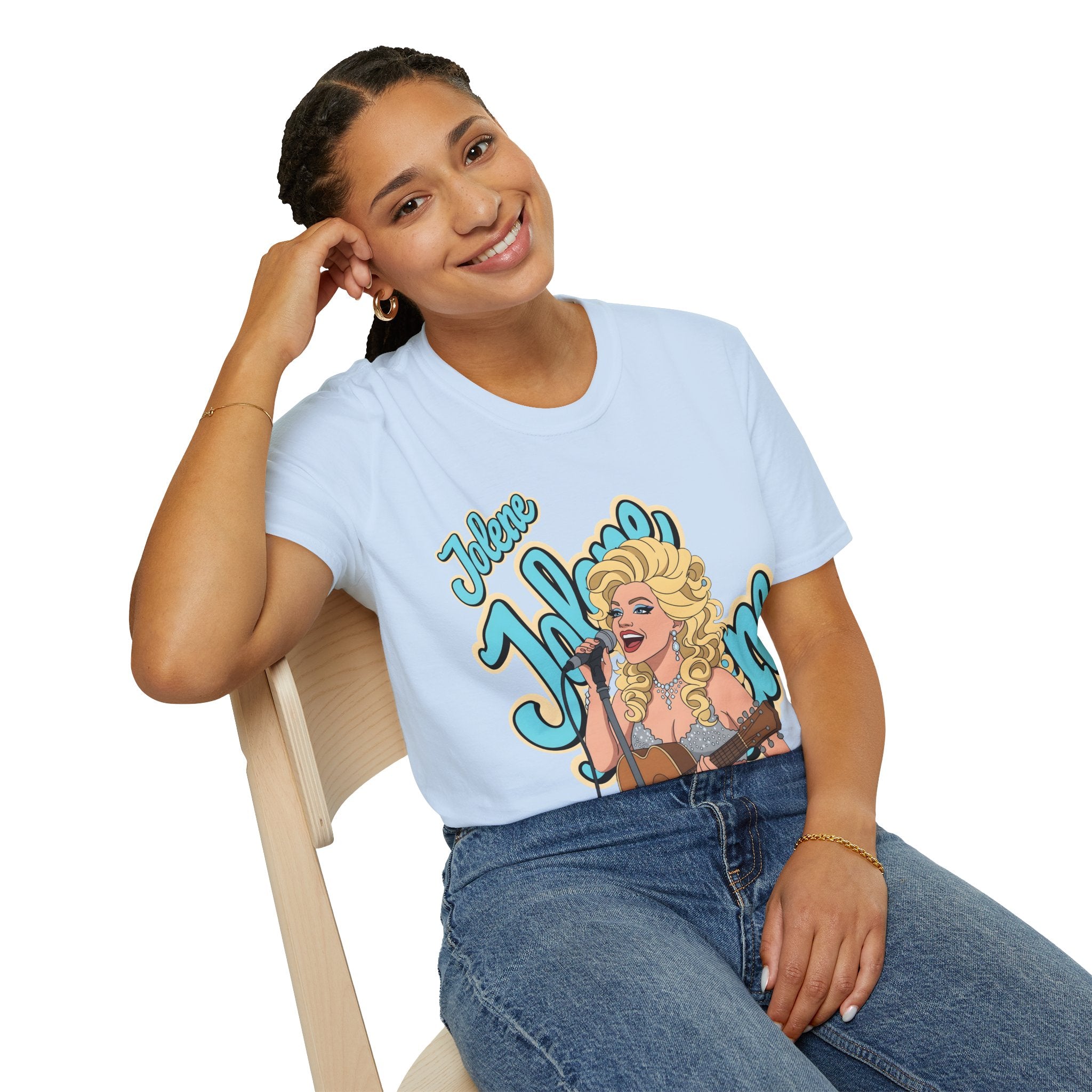 Dolly Parton Inspired Retro Pop Art T‑Shirt 'Jolene' Singer Graphic Tee