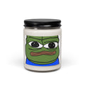 9oz Scented Soy Candle — Cute Green Frog Face Jar (Pepe-Inspired)