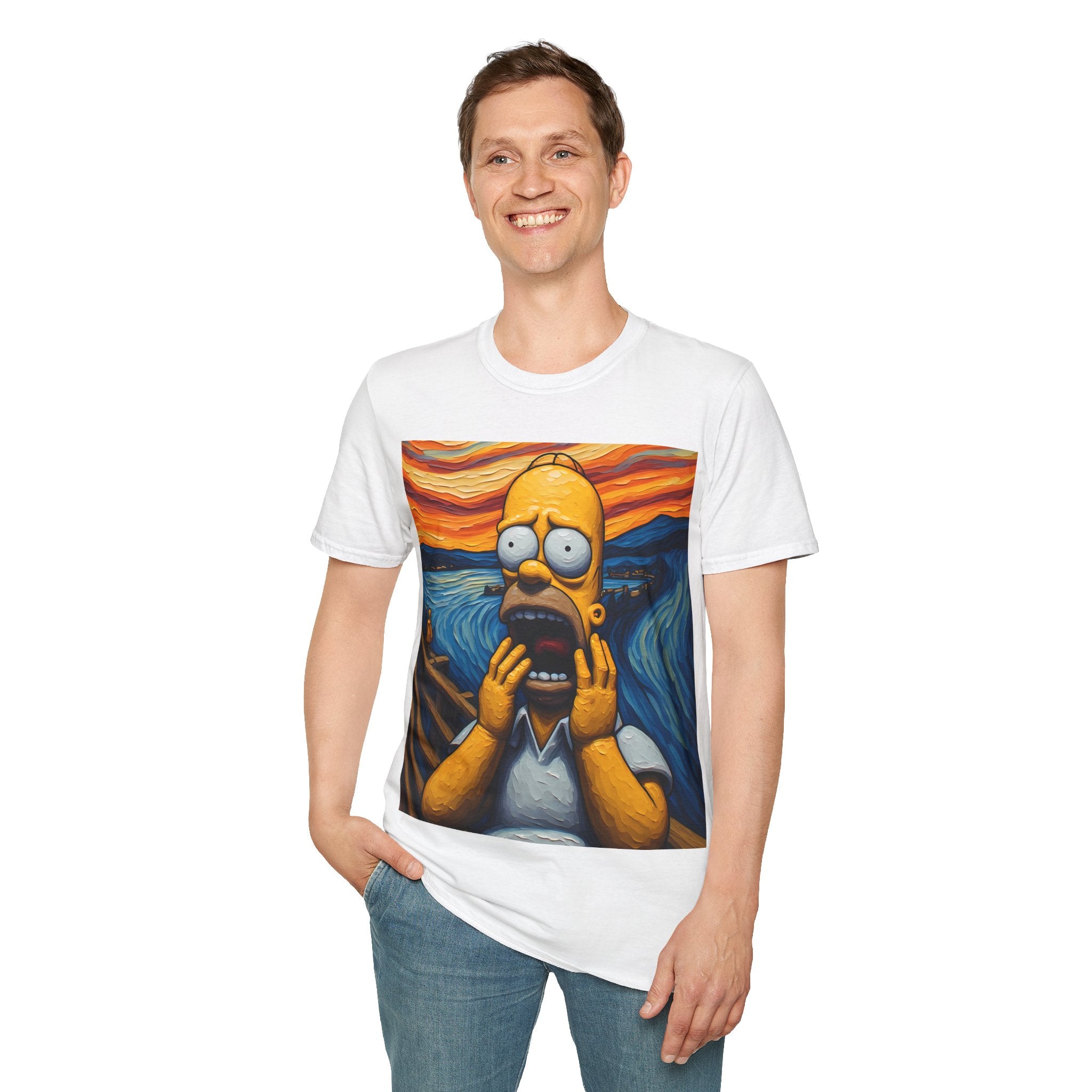 Homer Scream T-Shirt — Parody Pop Art Graphic Tee