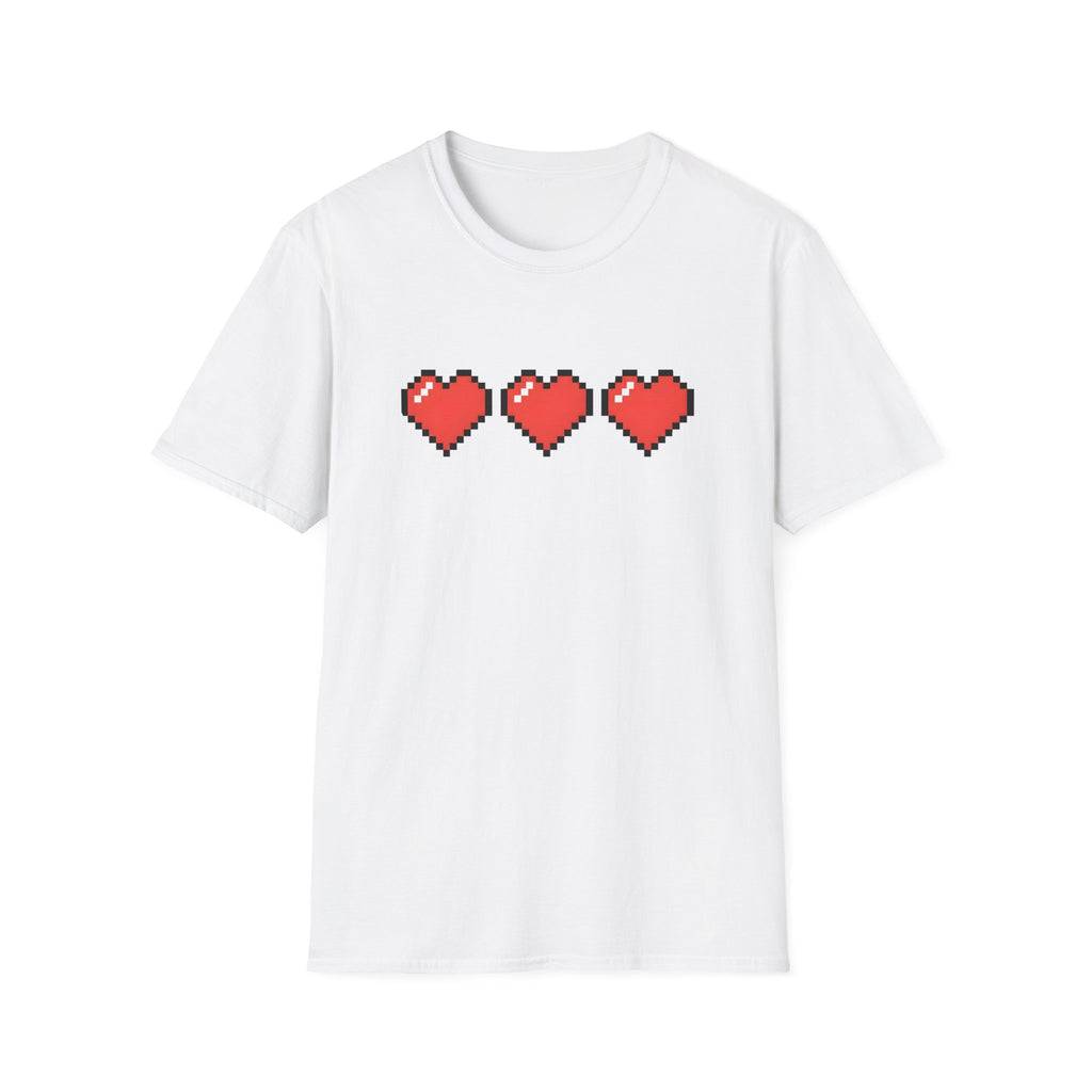 New Game - Pixel Heart "3 Lives" Retro Gamer T-Shirt