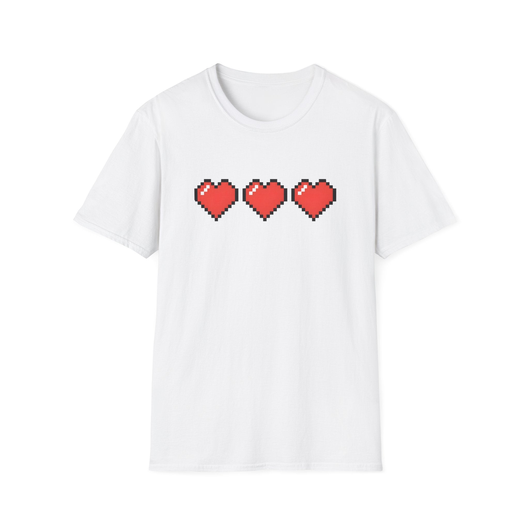 New Game - Pixel Heart "3 Lives" Retro Gamer T-Shirt