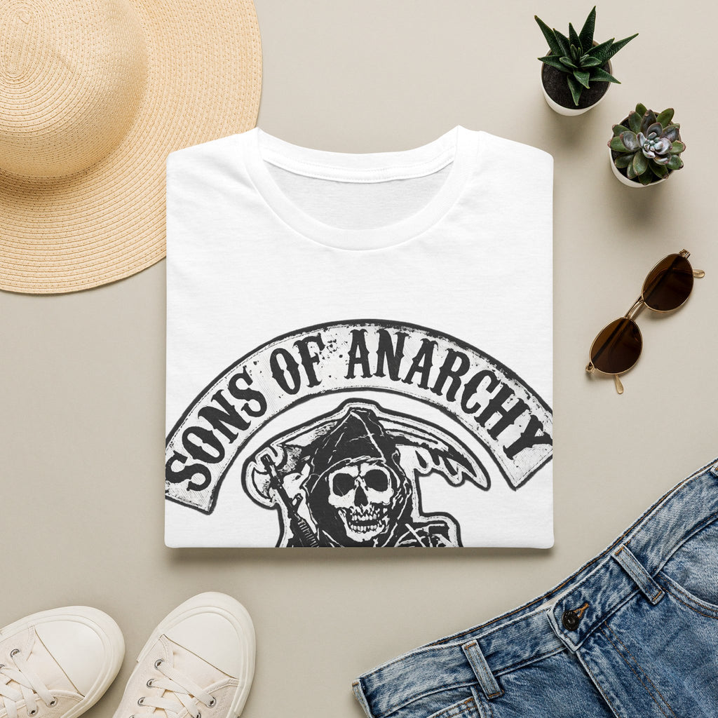 Sons of Anarchy Graphic T‑Shirt — Reaper Emblem California Biker Tee