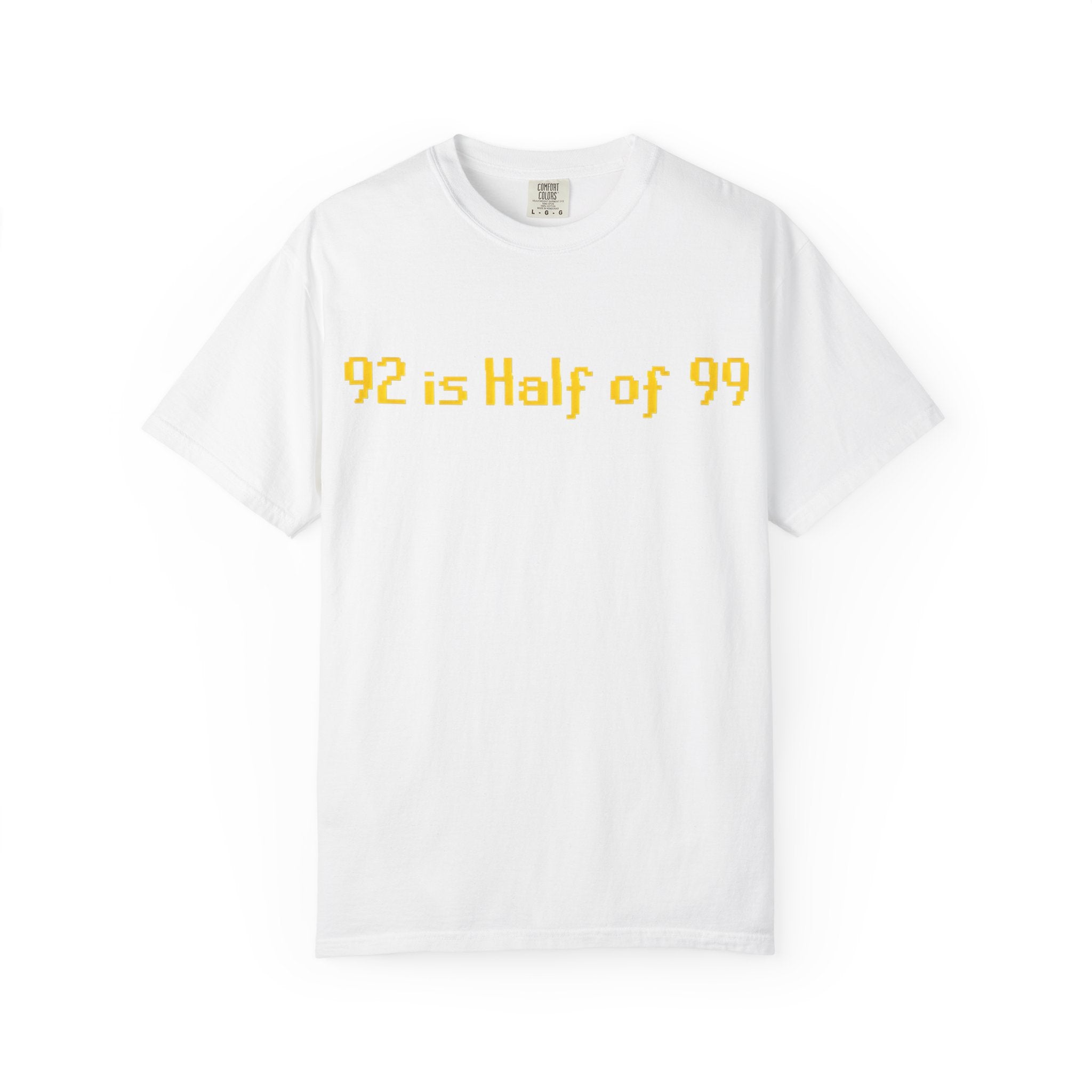 92 Is Half of 99 T-Shirt — Funny Math Retro Graphic Tee