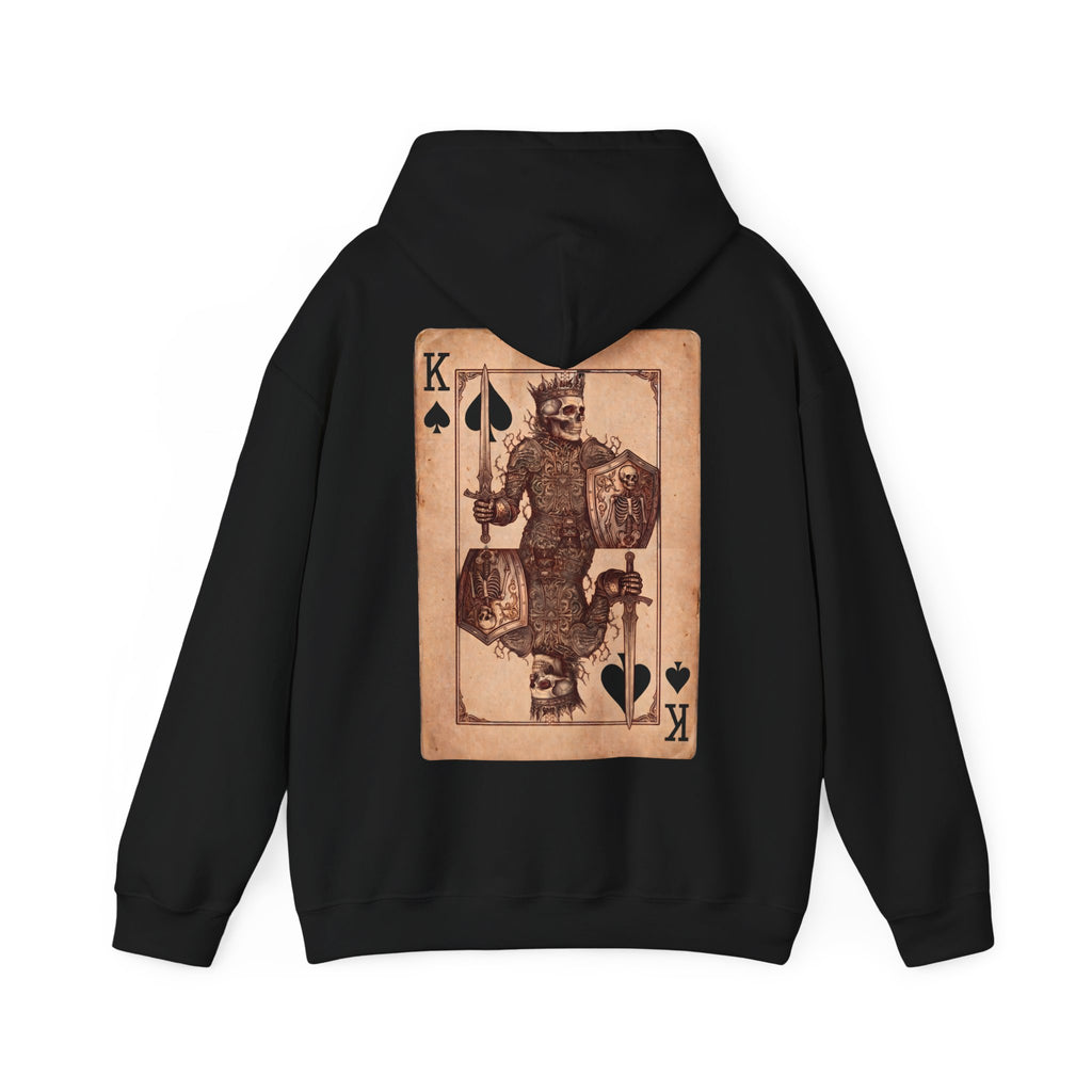 King of Spades Playing Card - Hoodie, Gothic / Dark Fantasy Vintage Design