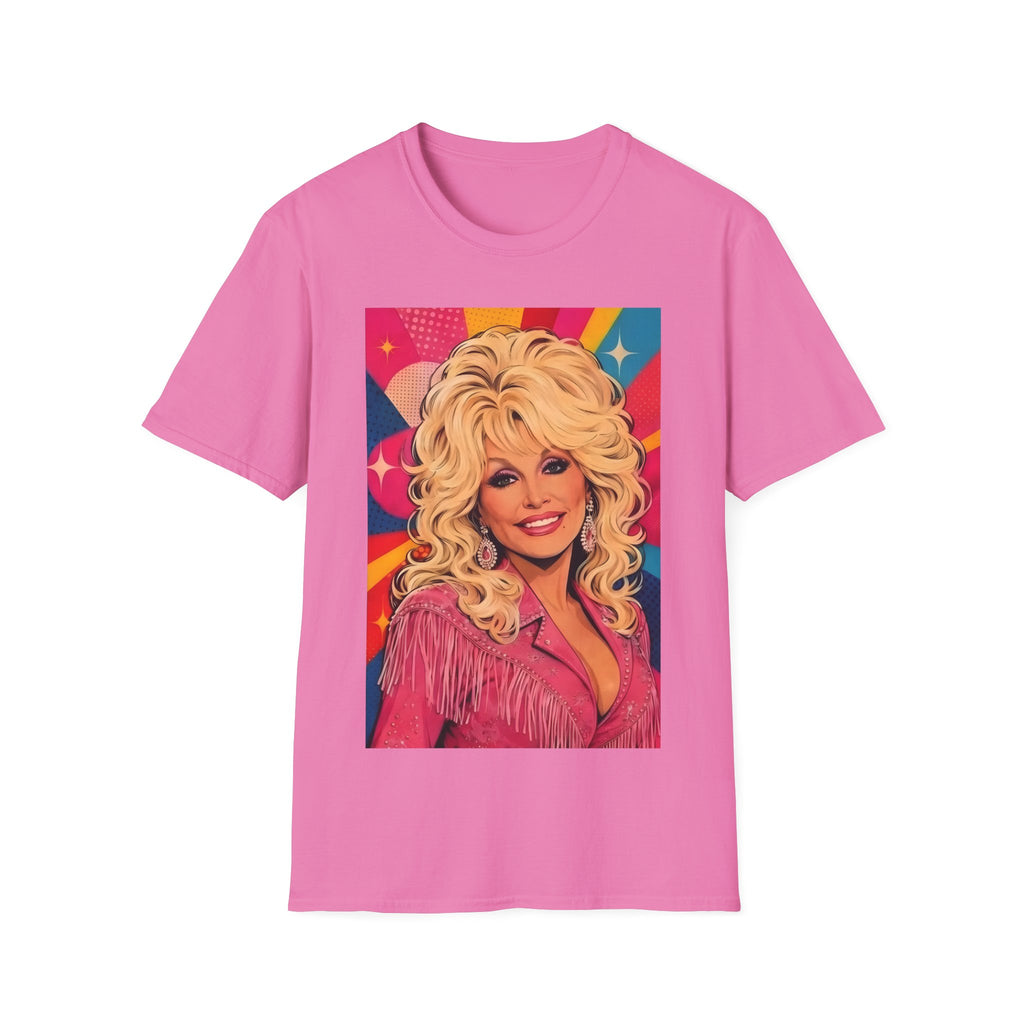 Retro Dolly Parton Colourpop Portrait T-Shirt
