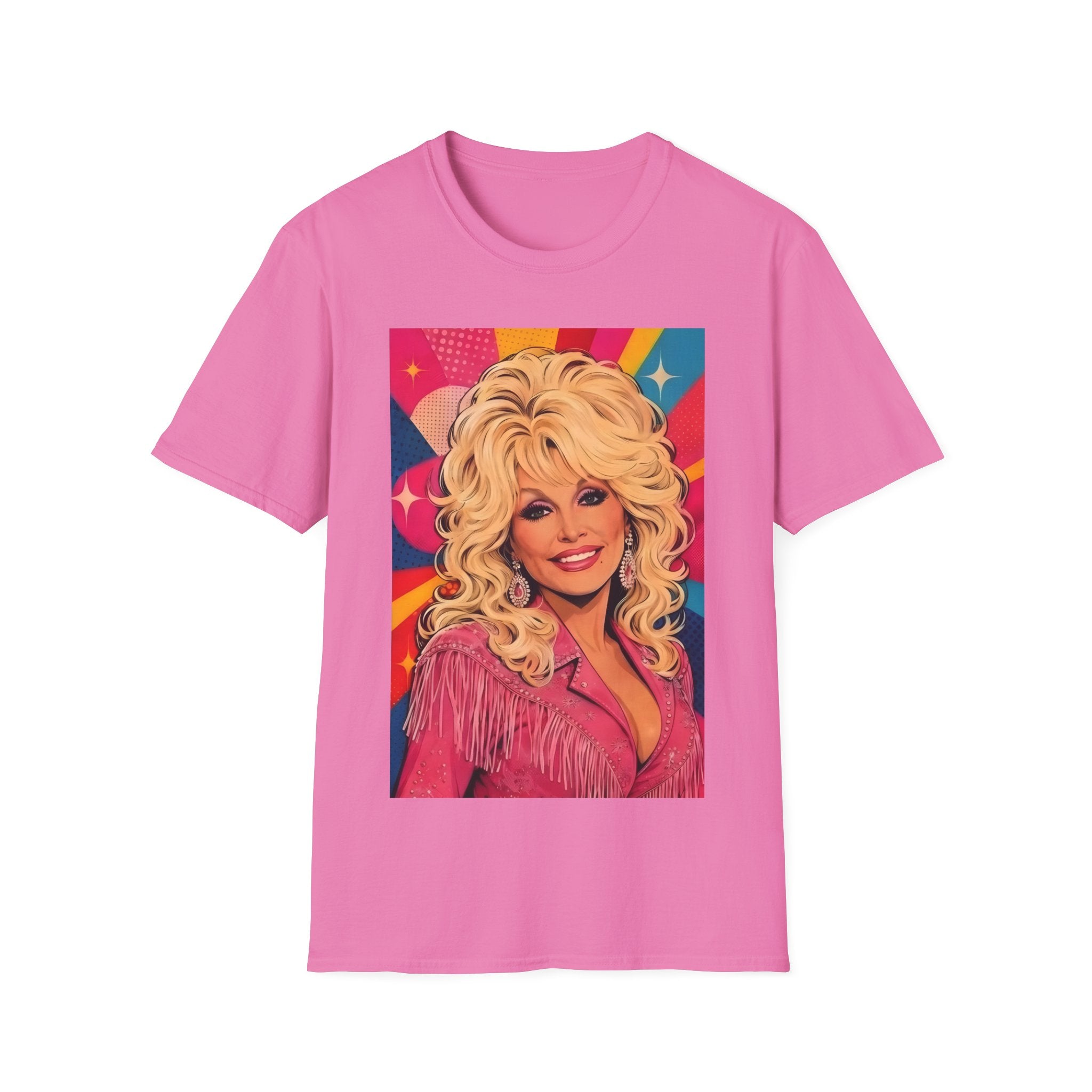 Retro Dolly Parton Colourpop Portrait T-Shirt