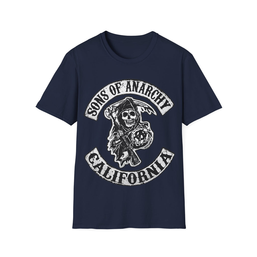 Sons of Anarchy Graphic T‑Shirt — Reaper Emblem California Biker Tee