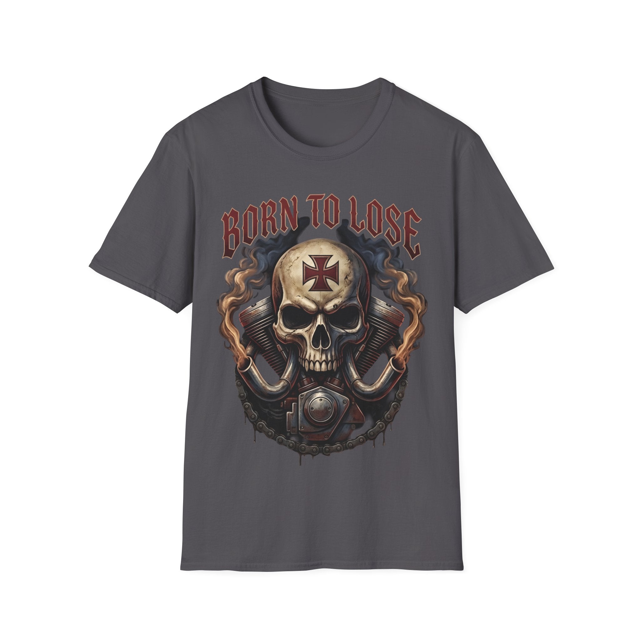 Born to Lose Motorhead Inspired Skull T-Shirt — Vintage Biker Rock Tee