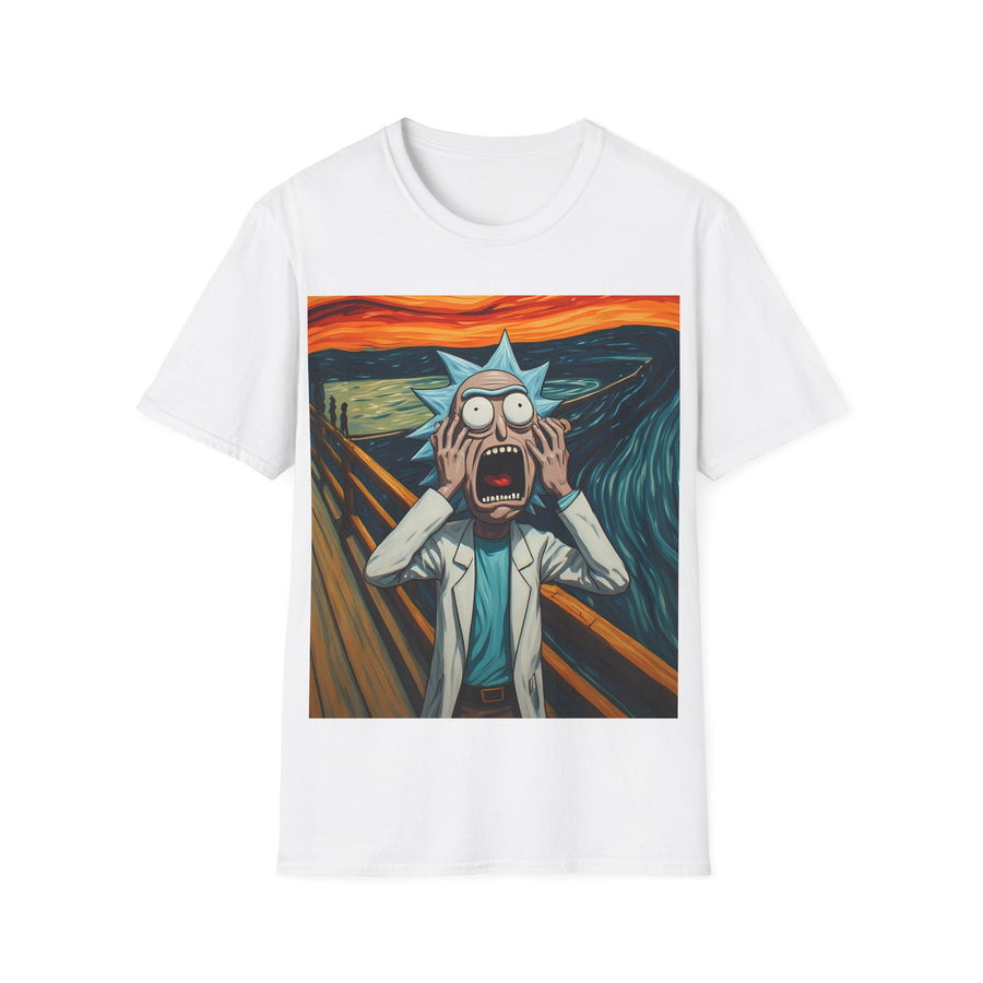 Rick Scream Tee — Rick and Morty Parody of The Scream T-Shirt