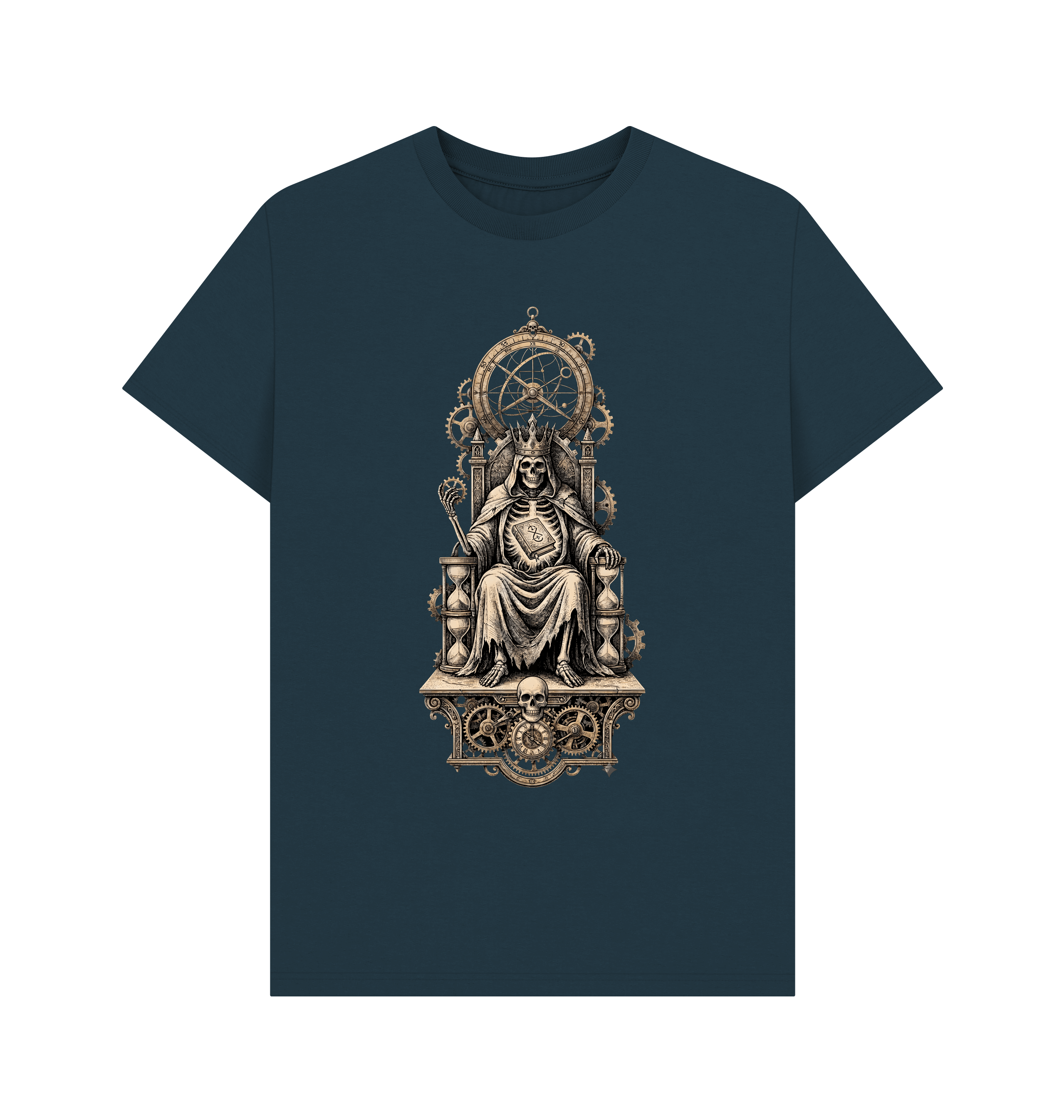 Denim Blue Printed T-shirt Front