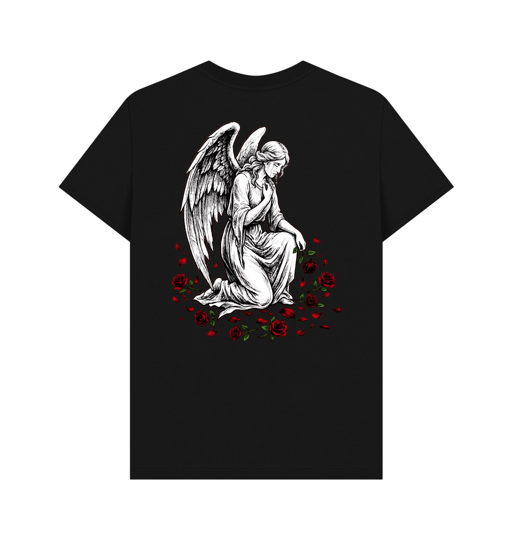 Black Printed T-shirt Back