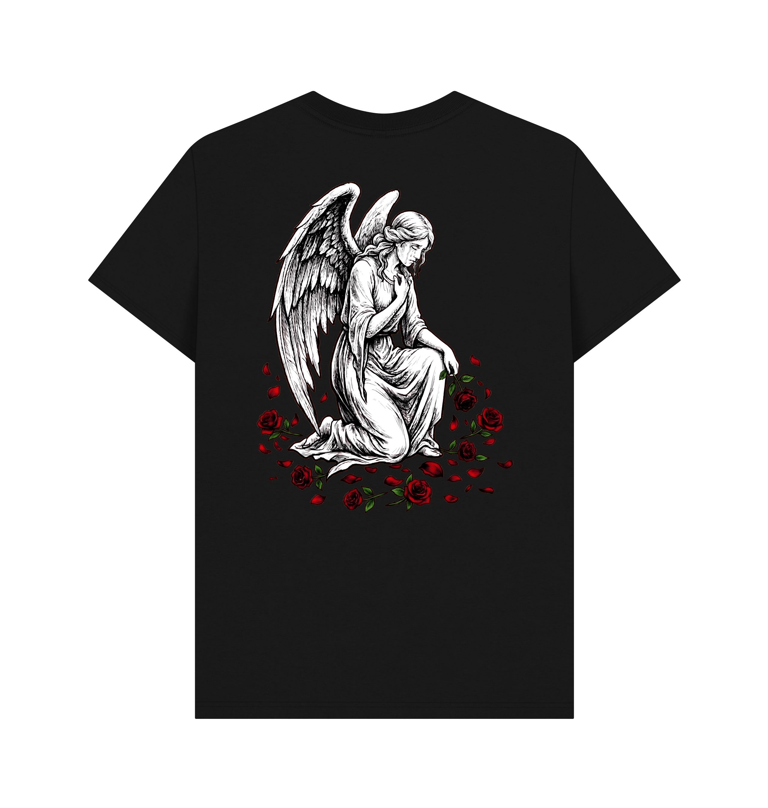 Black Printed T-shirt Back
