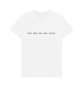White Printed T-shirt Front