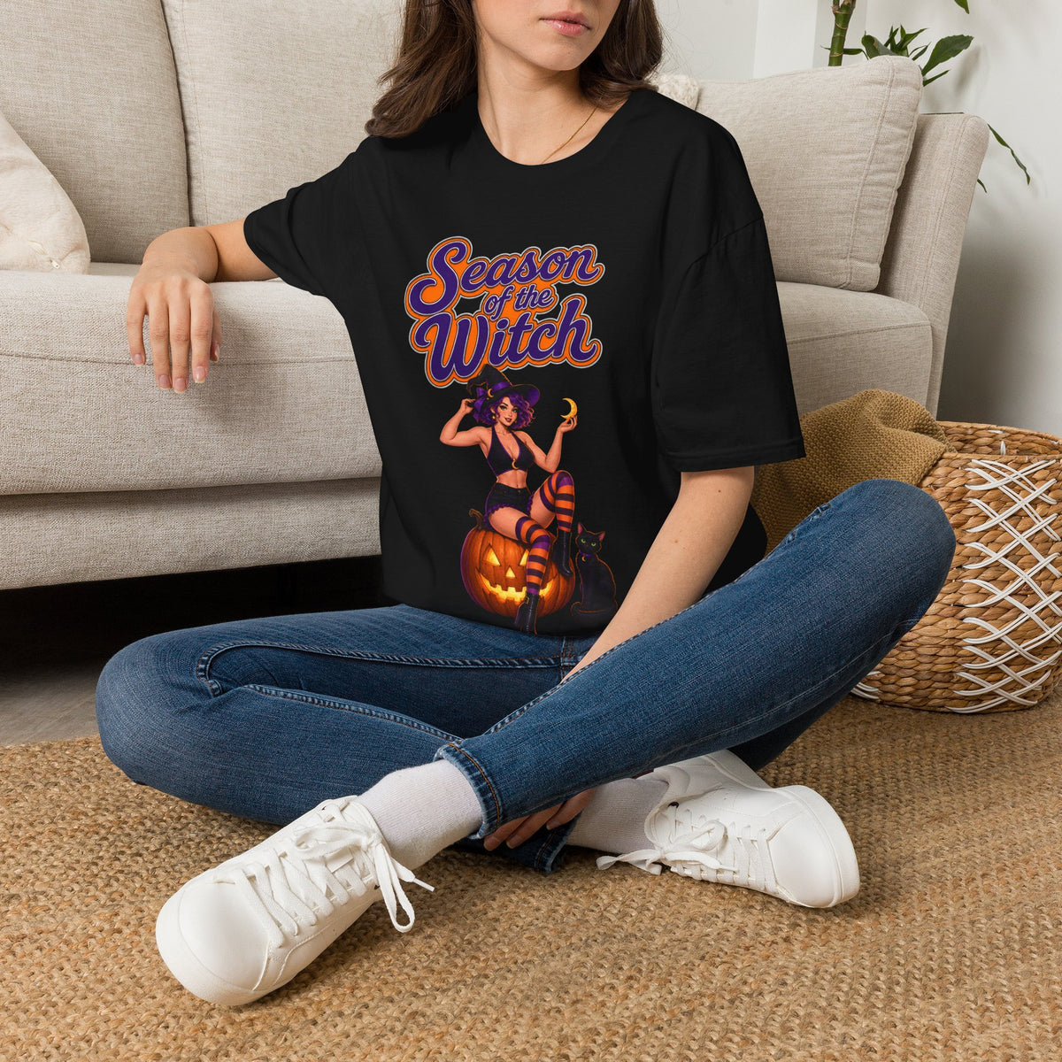 Season of the Witch T-Shirt - Retro Halloween Witch Graphic Tee
