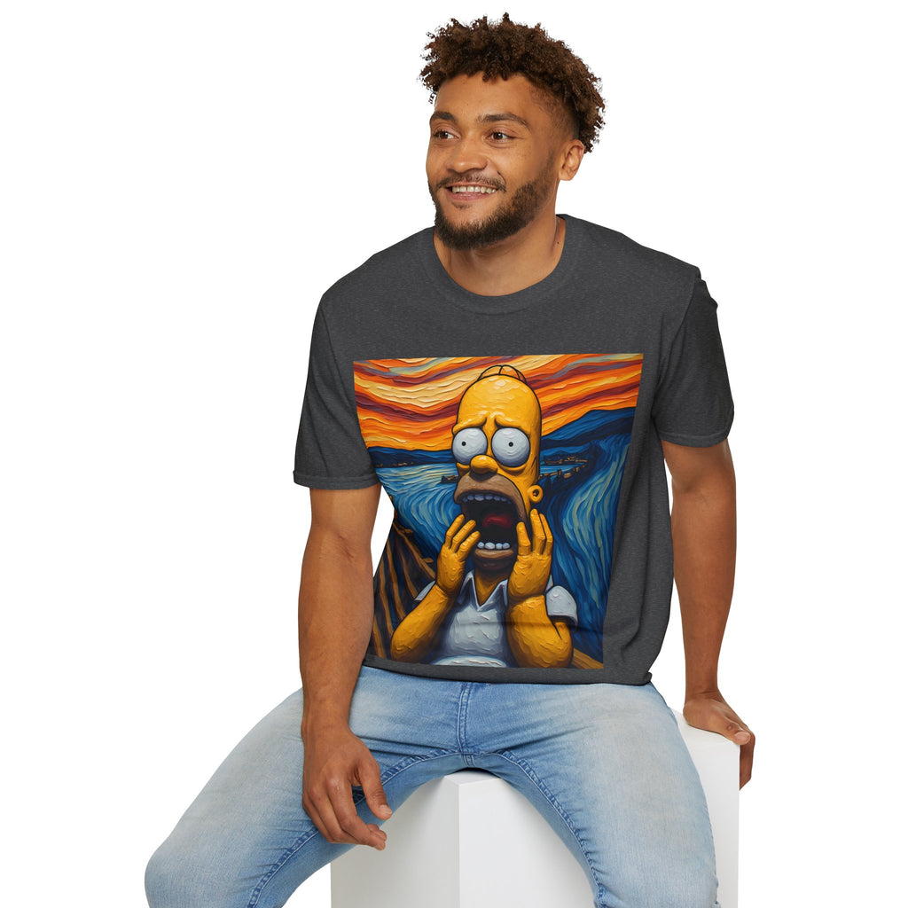 Homer Scream T-Shirt — Parody Pop Art Graphic Tee