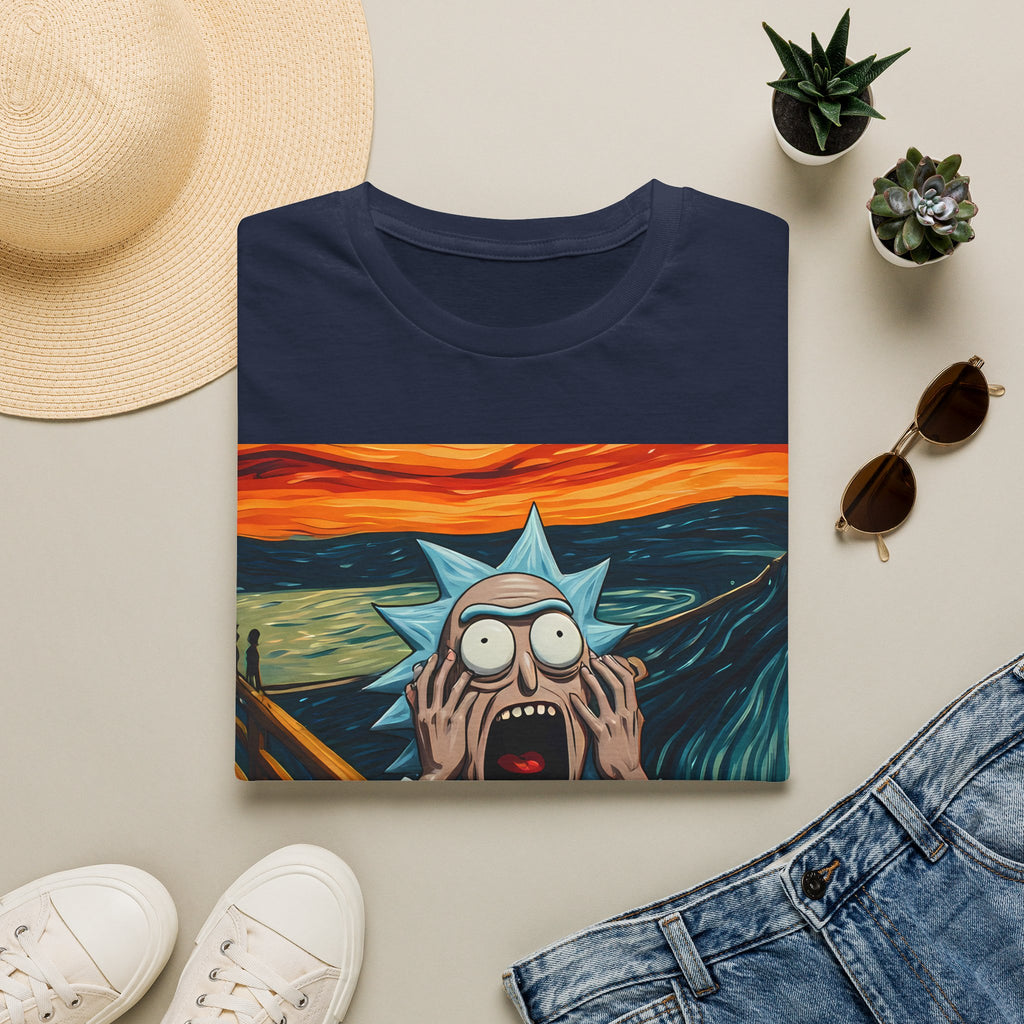 Rick Scream Tee — Rick and Morty Parody of The Scream T-Shirt