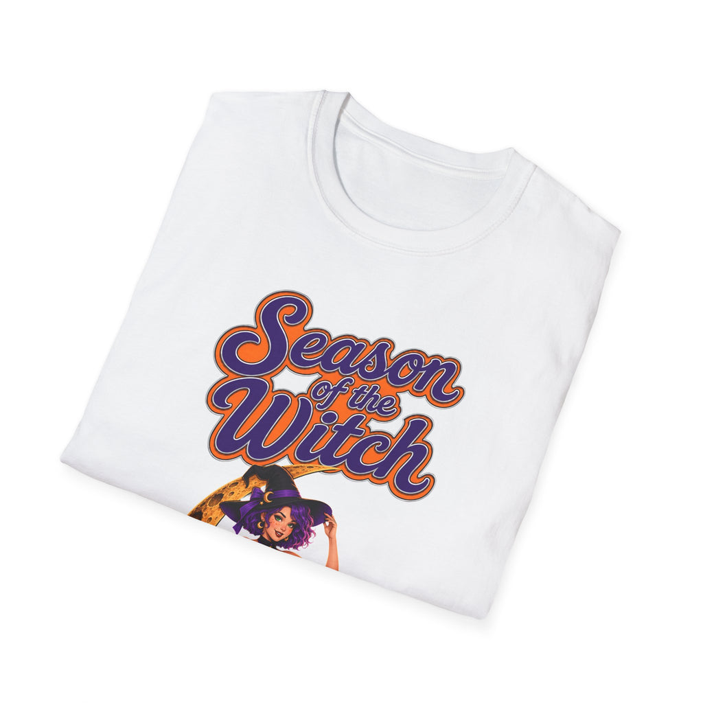 Season of the Witch T-Shirt — Retro Witch Graphic Tee for Halloween & Autumn