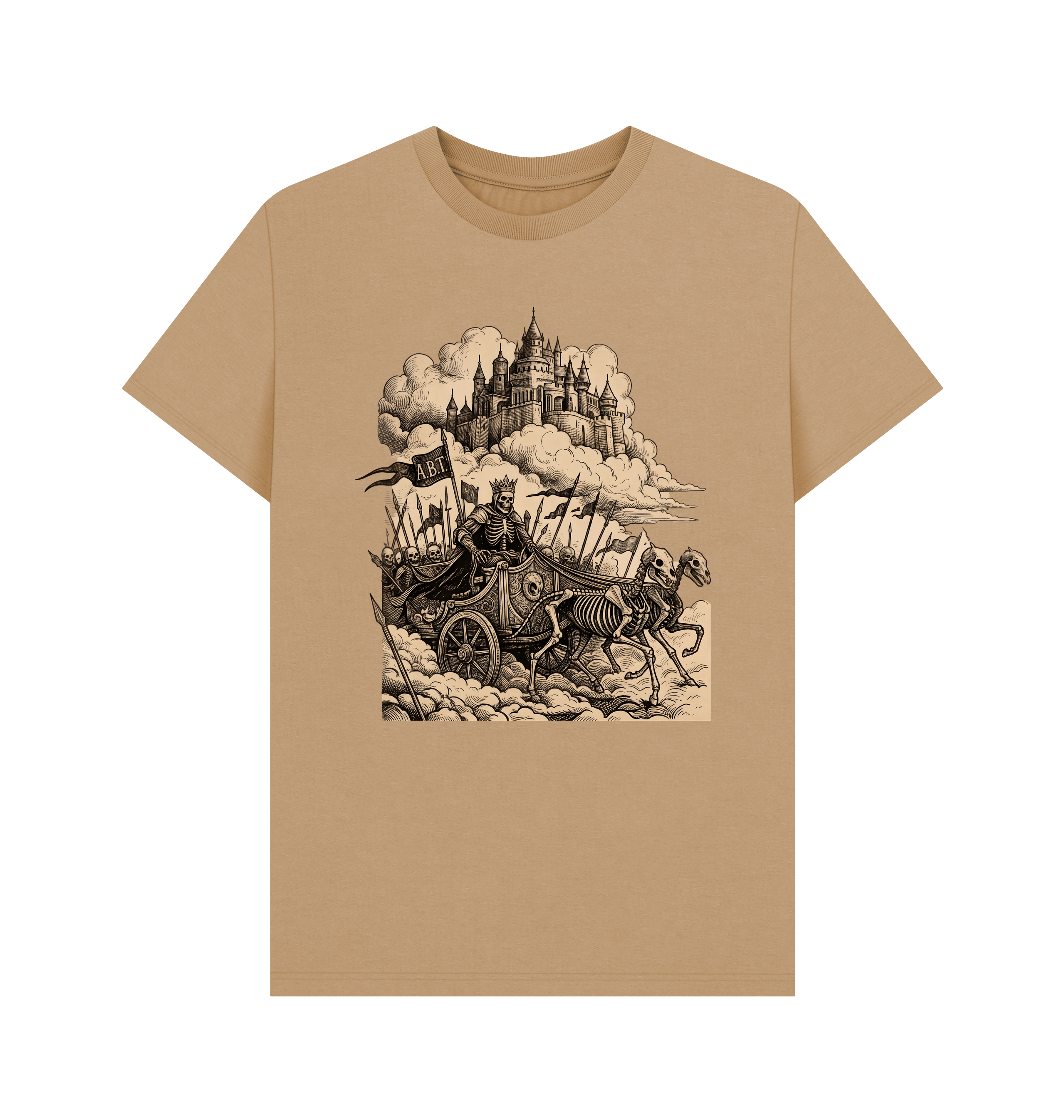 Sand Printed T-shirt Front