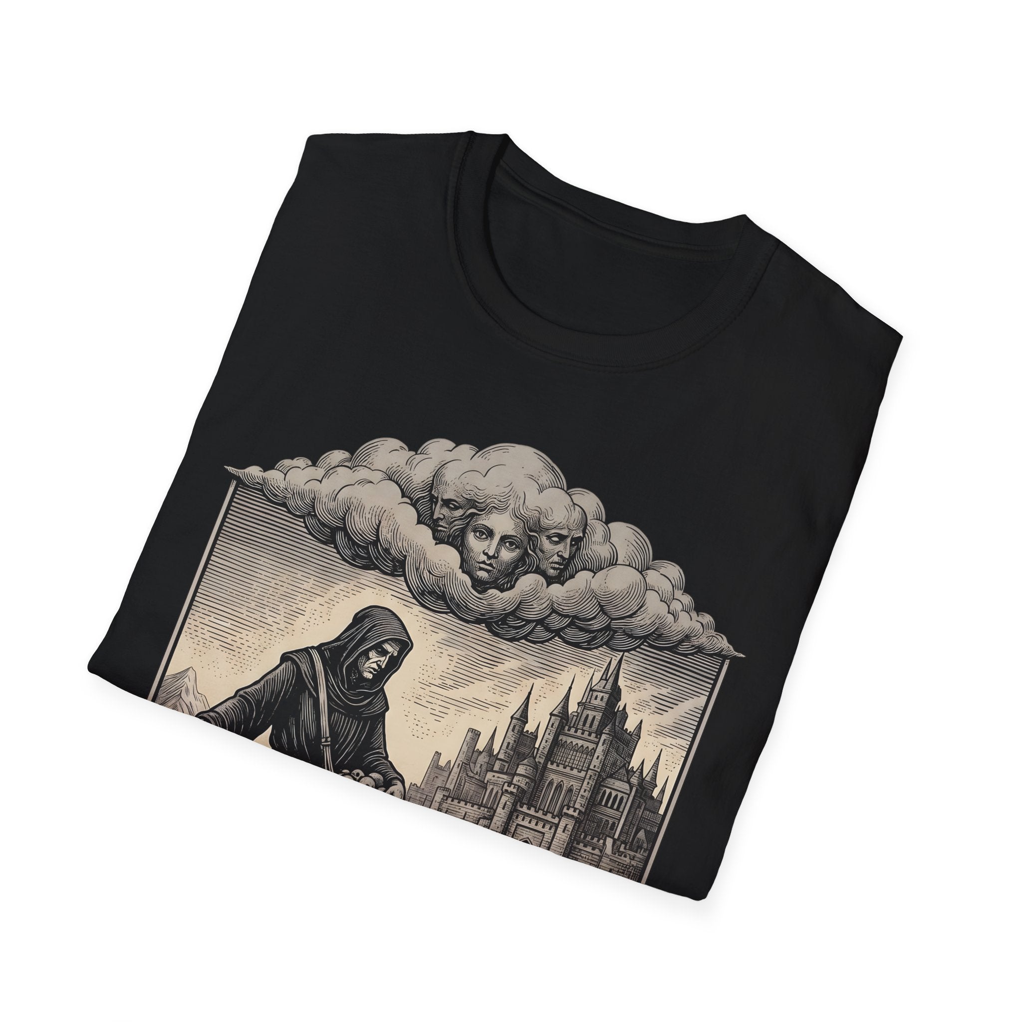 Watch over the Dead - T-Shirt, Gothic / Dark Fantasy Skull Design