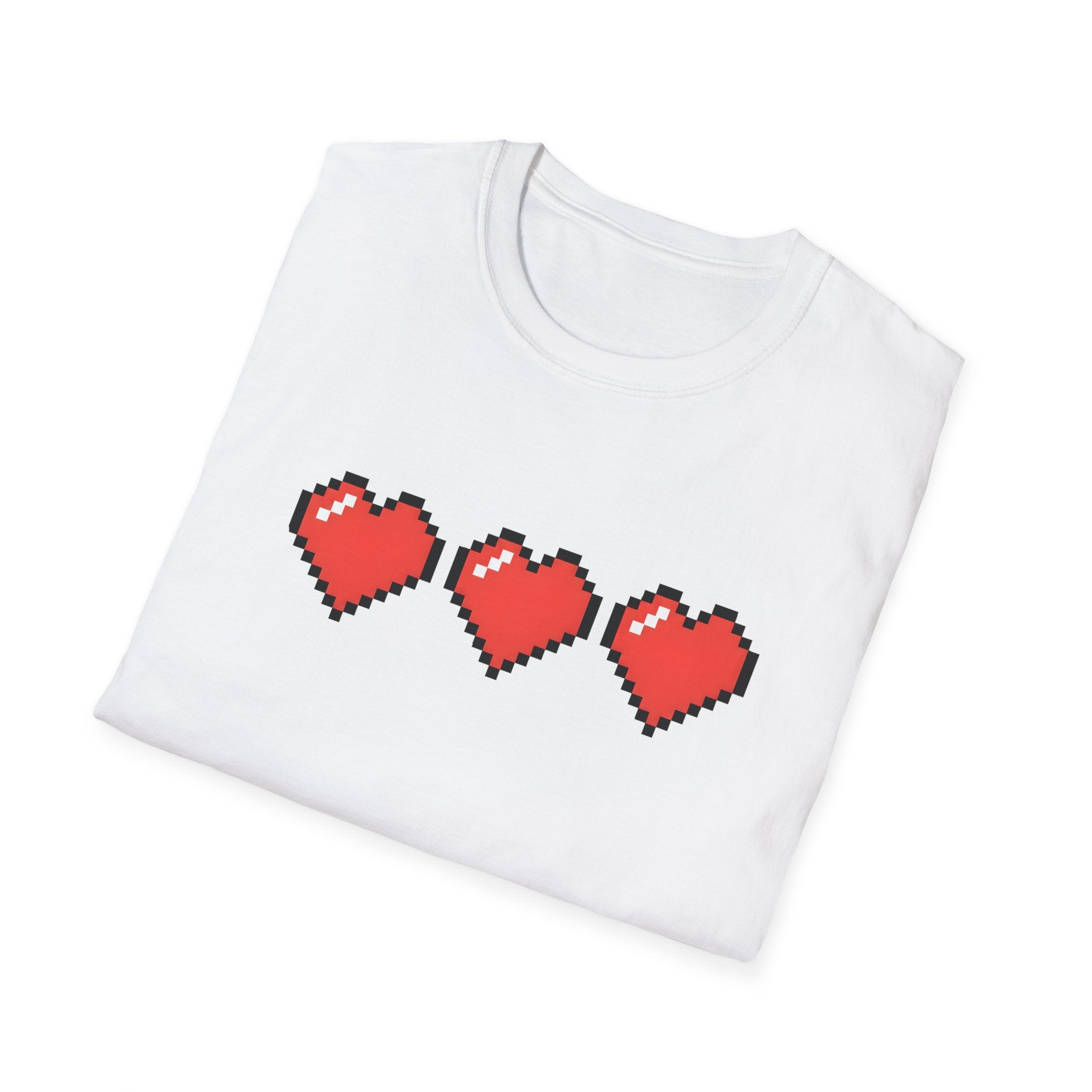 New Game - Pixel Heart "3 Lives" Retro Gamer T-Shirt
