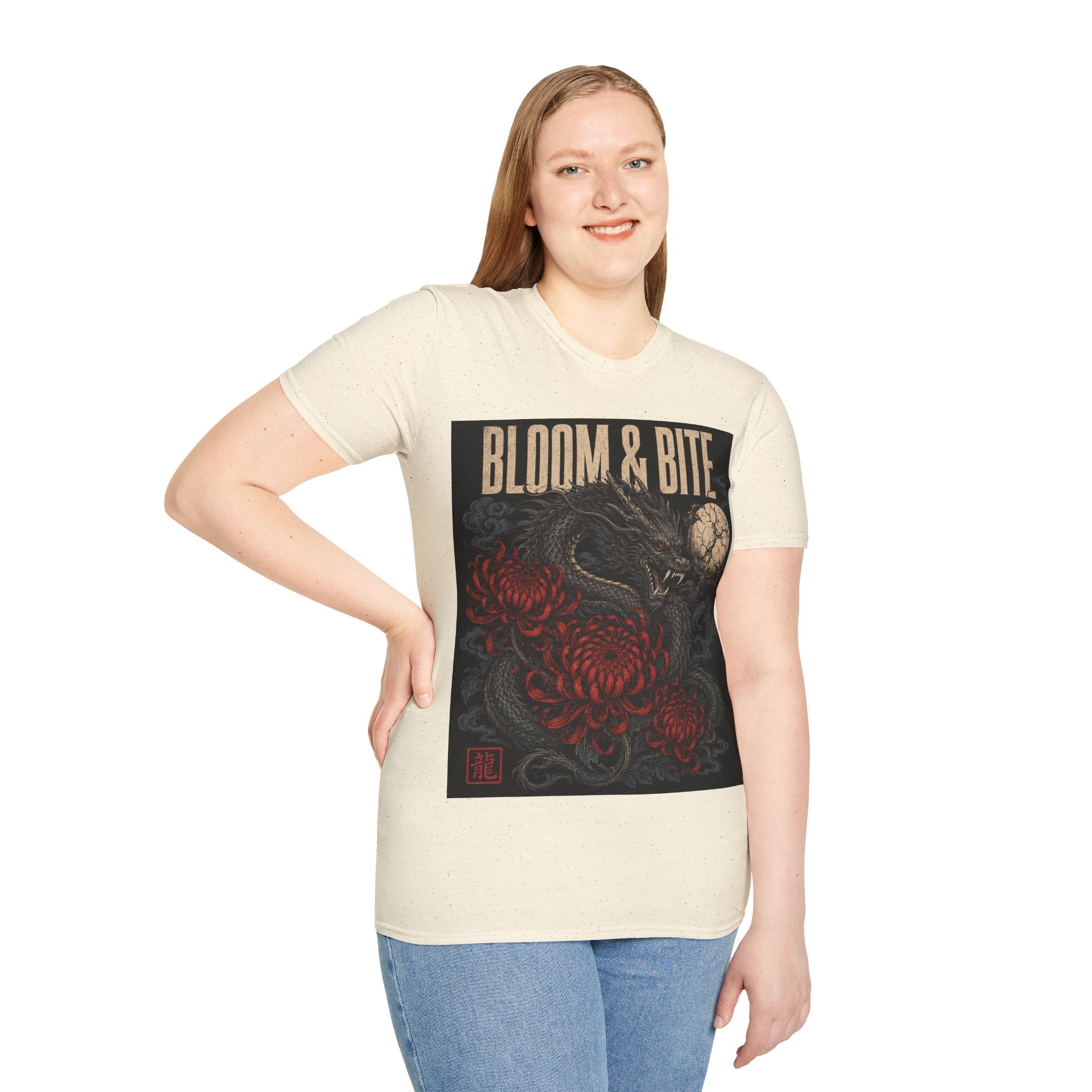 Bloom & Bite Dragon Floral Graphic Tee