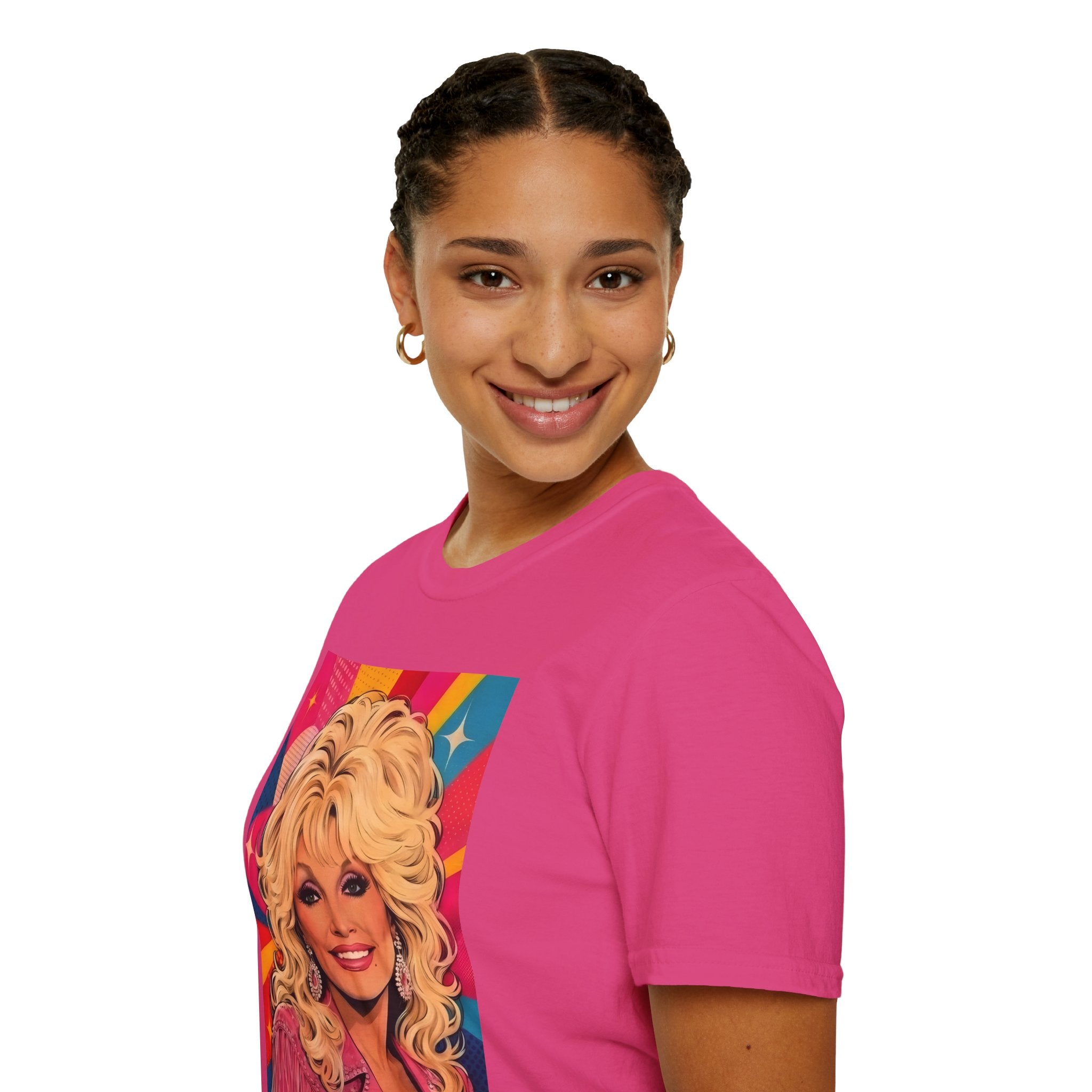 Retro Dolly Parton Colourpop Portrait T-Shirt