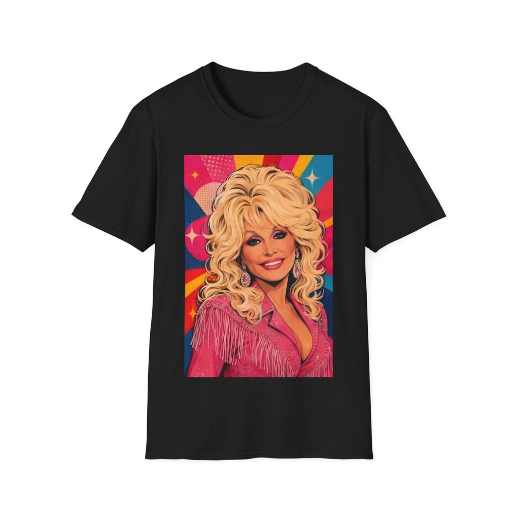 Retro Dolly Parton Colourpop Portrait T-Shirt