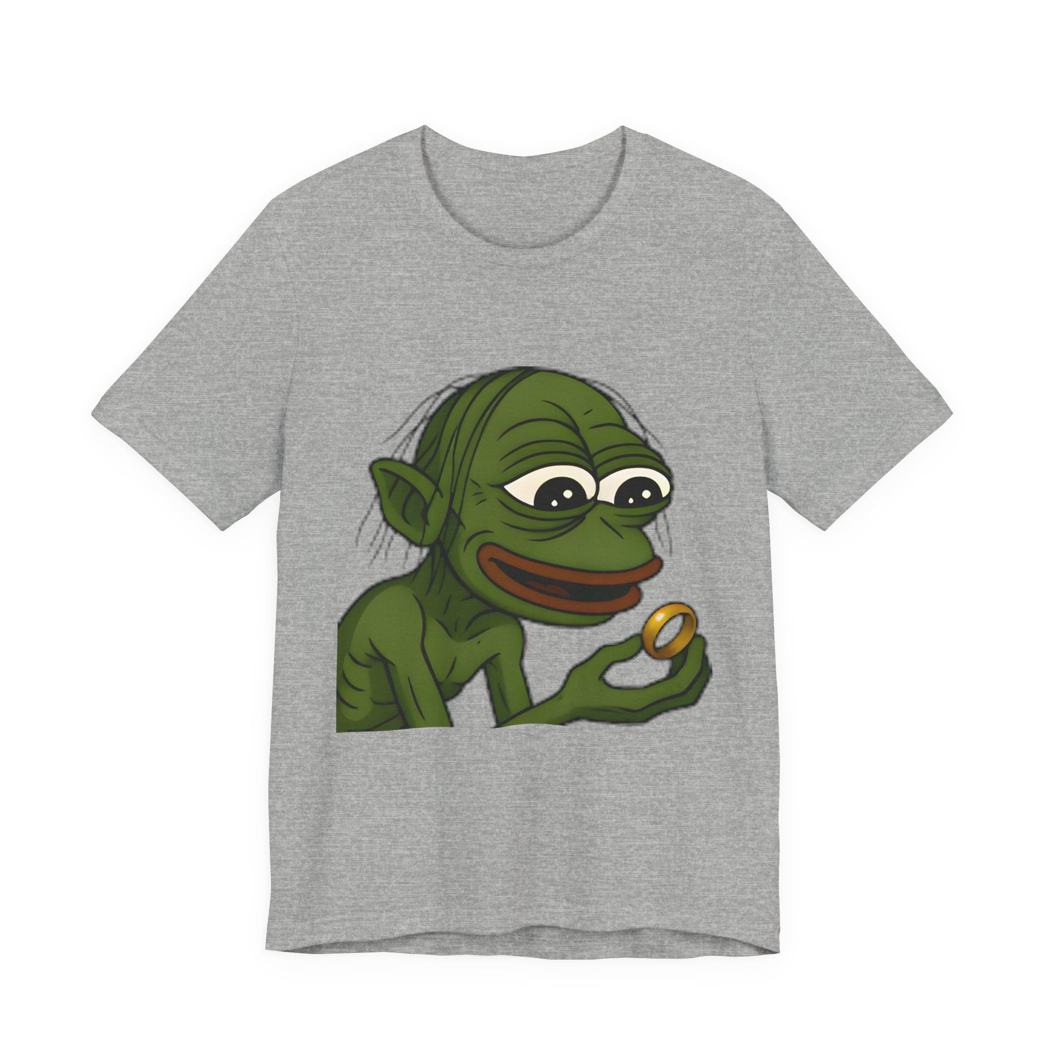 Fantasy Creature Tee — Gollum-Inspired Frog Holding Ring Graphic T-Shirt
