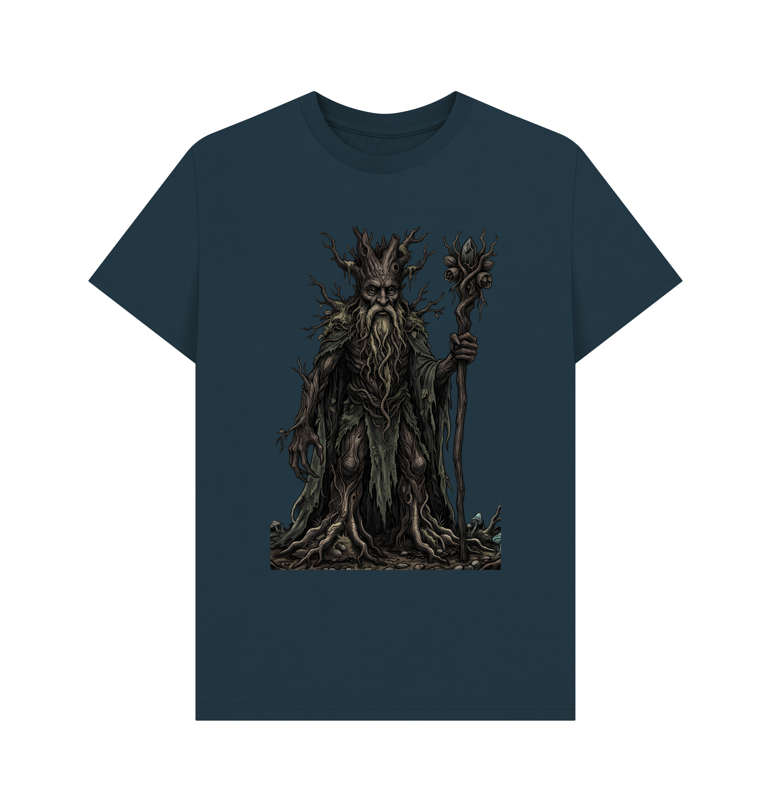 Denim Blue Printed T-shirt Front