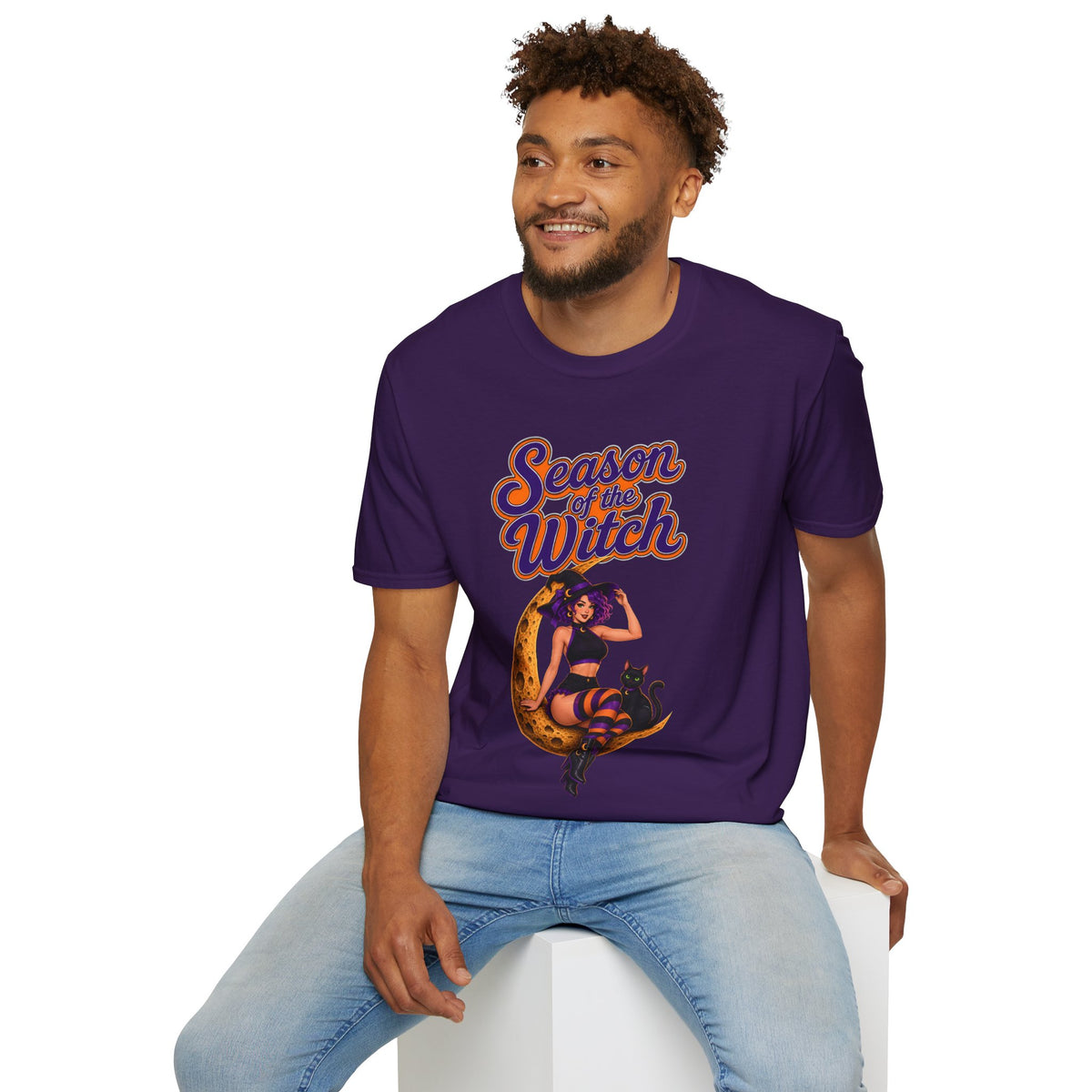 Season of the Witch T-Shirt — Retro Witch Graphic Tee for Halloween & Autumn