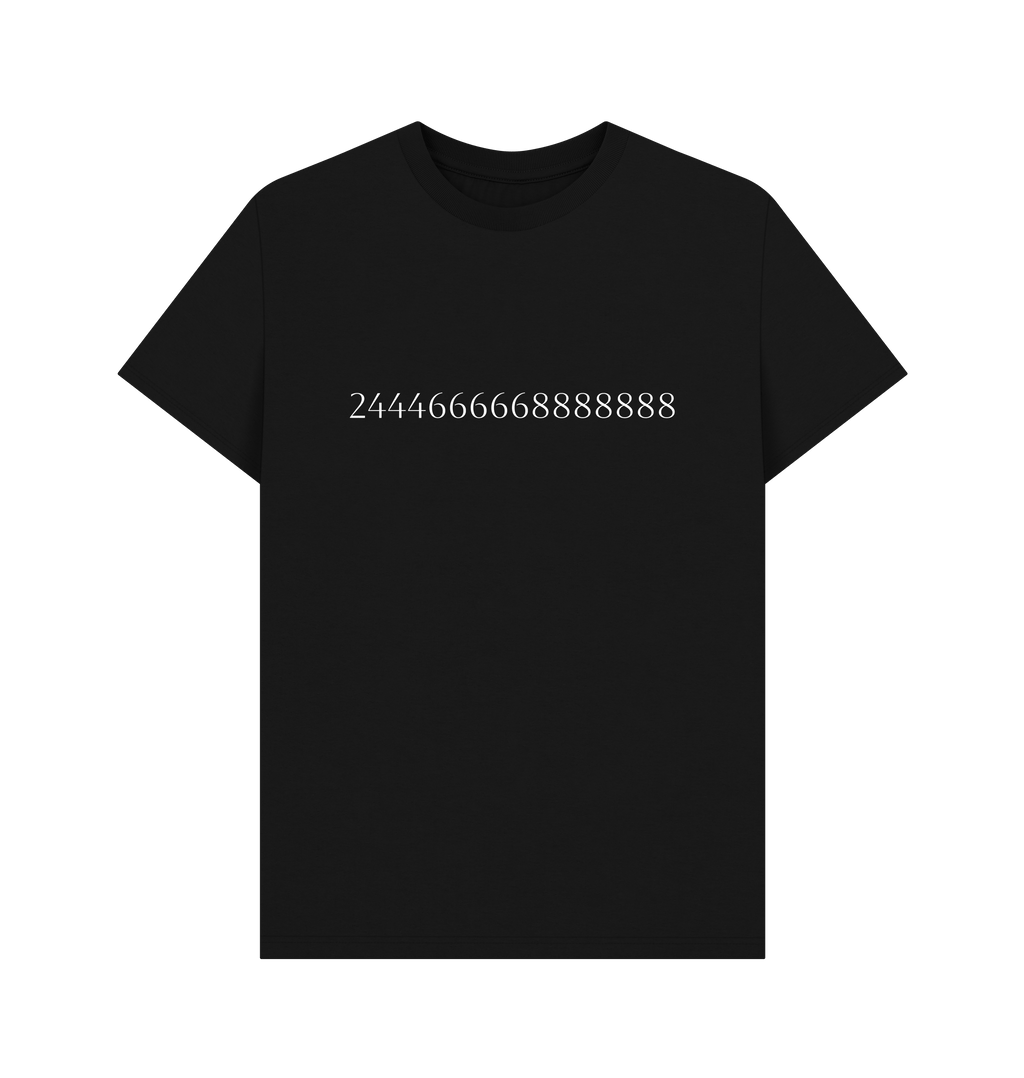 Black Printed T-shirt Front
