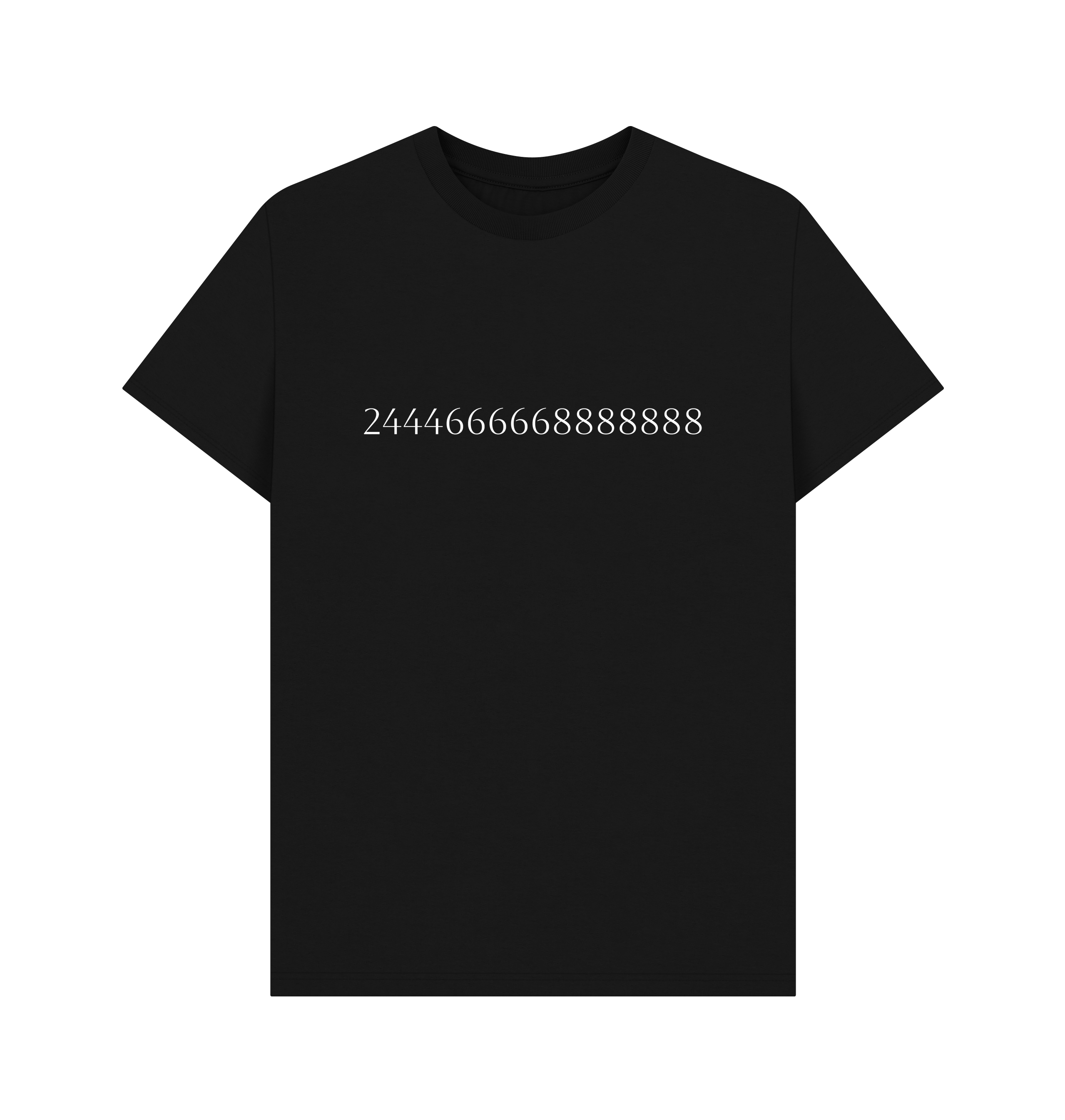Black Printed T-shirt Front