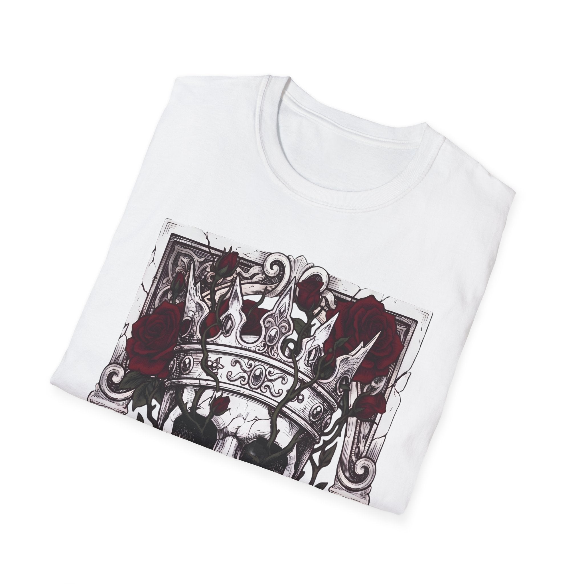 The Briar King - T-Shirt, Gothic / Dark Fantasy Skulls & Roses Design