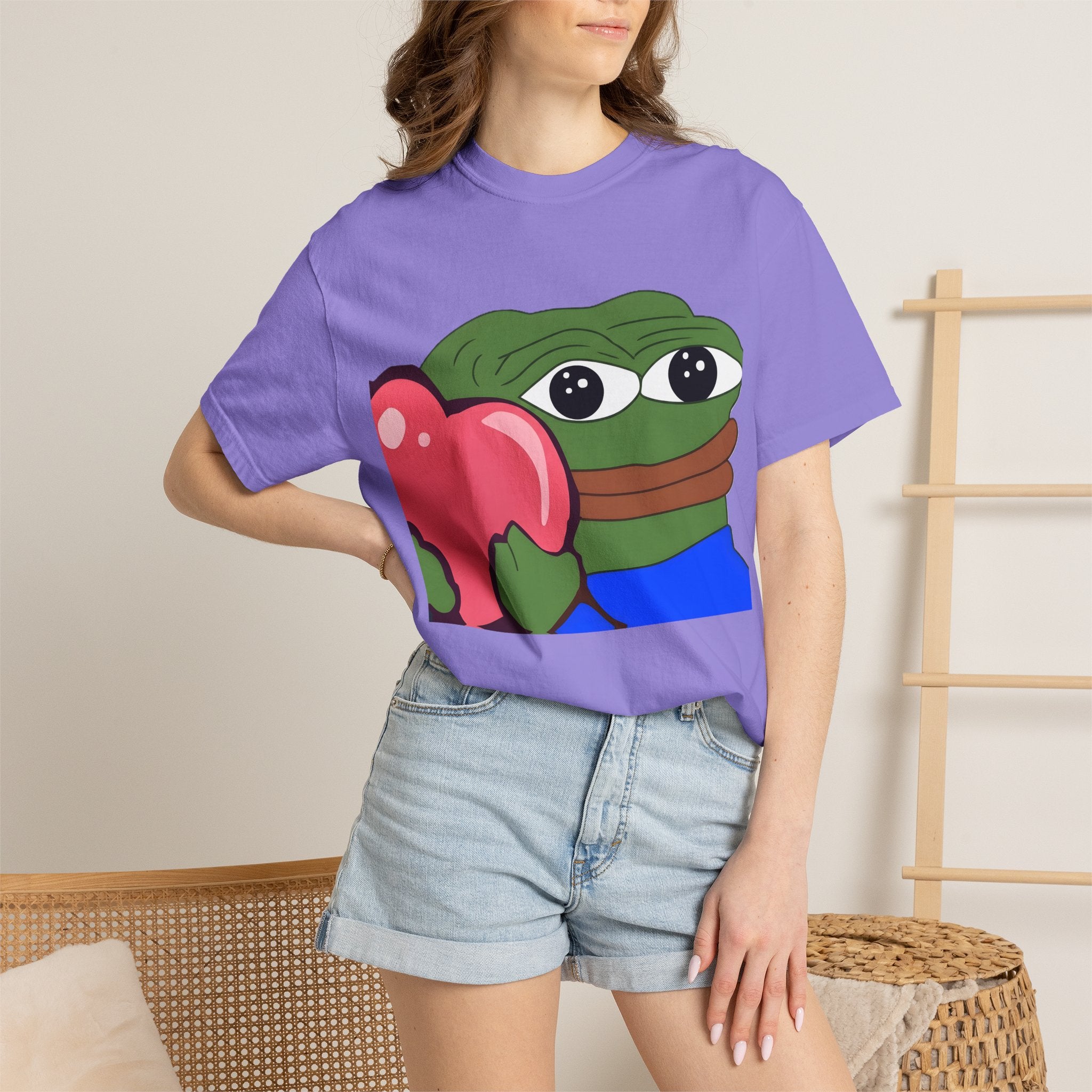 Pepe Hugging Heart T-Shirt