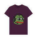 Purple Printed T-shirt Front