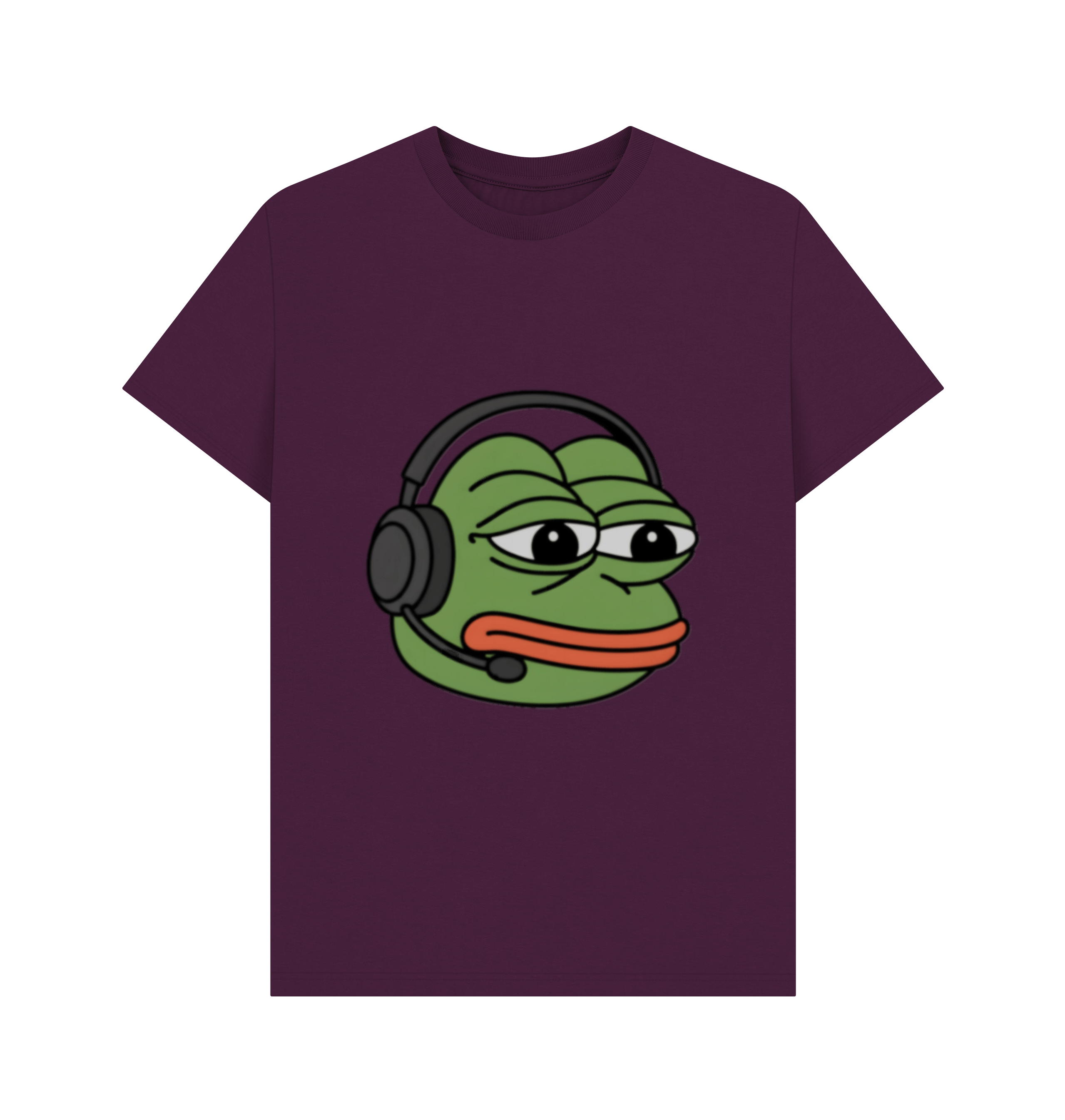 Purple Printed T-shirt Front