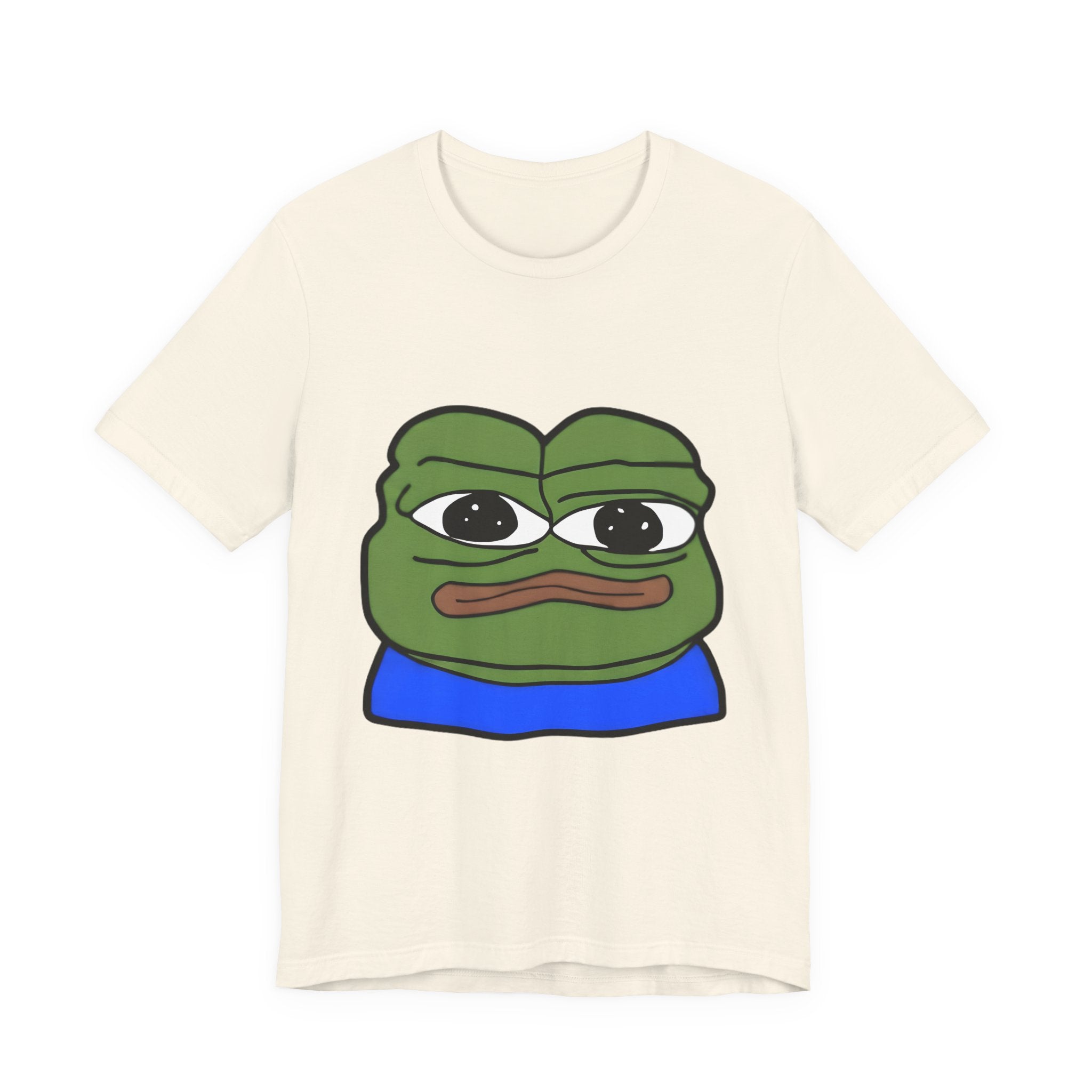 Sad Frog Graphic Tee — Meme Pepe Face T-Shirt