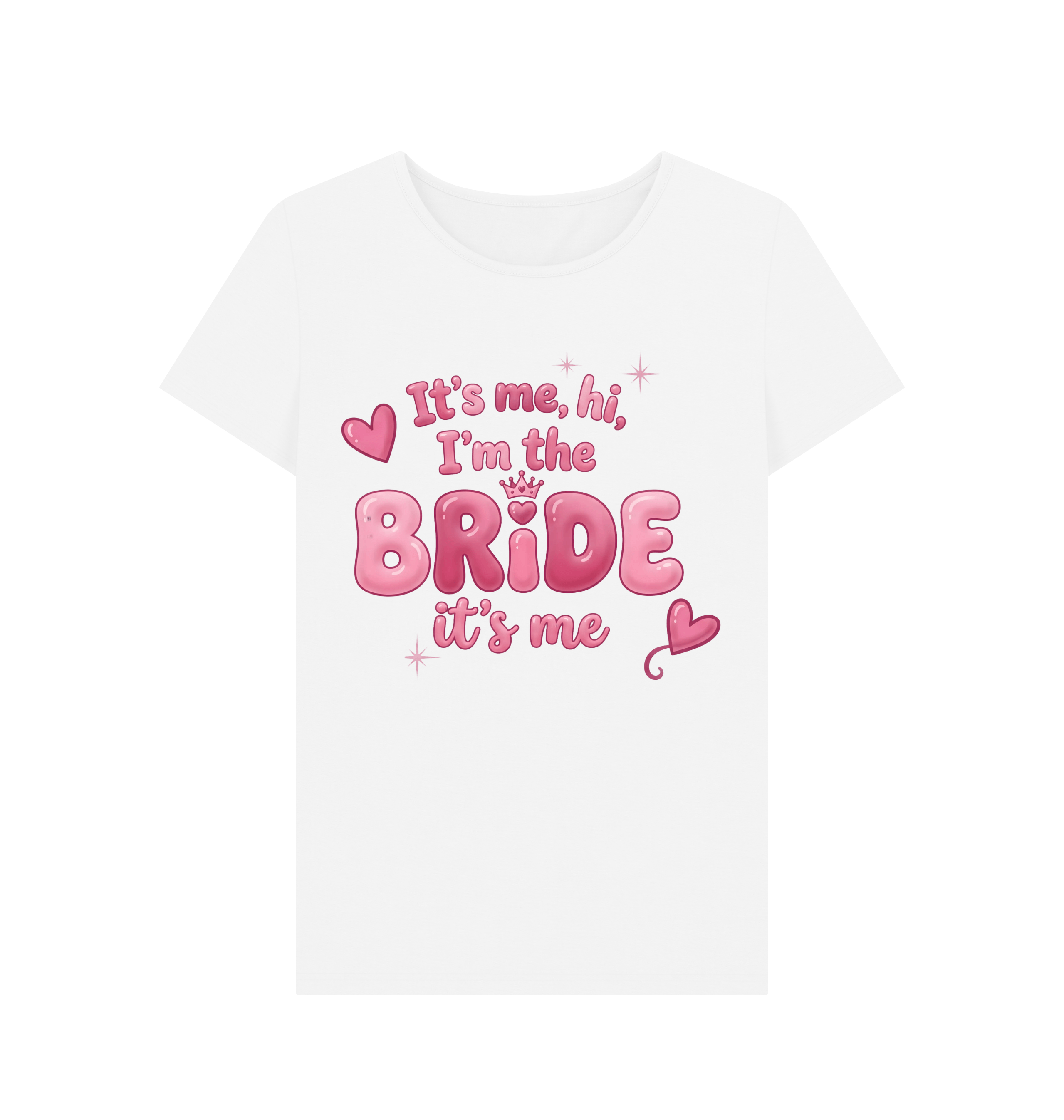 White Printed T-shirt Front