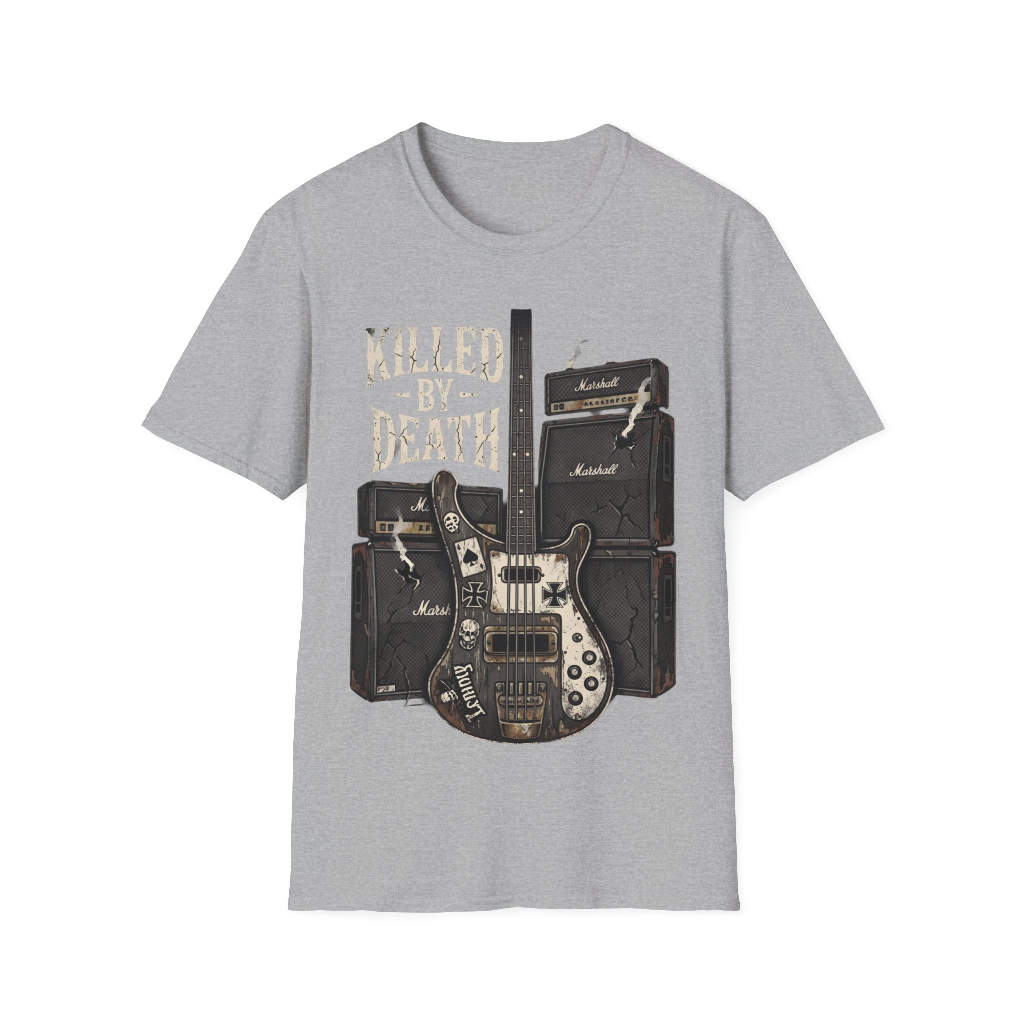KILLED BY DEATH Motorhead Lemmy inspired Bass Tee