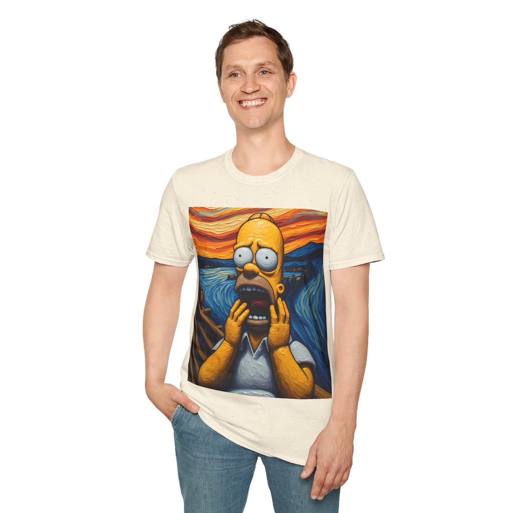 Homer Scream T-Shirt — Parody Pop Art Graphic Tee