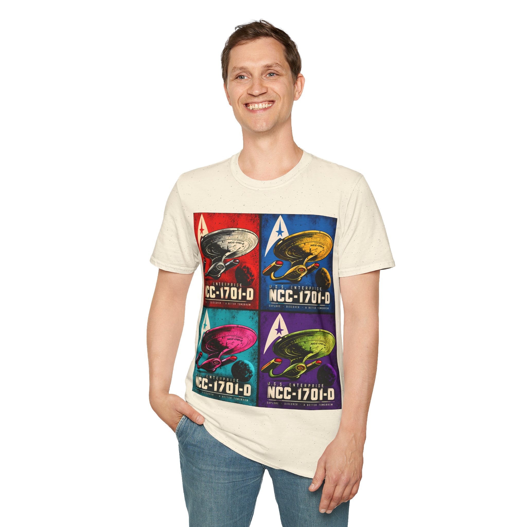 Starship NCC-1701-D Pop Art T-Shirt