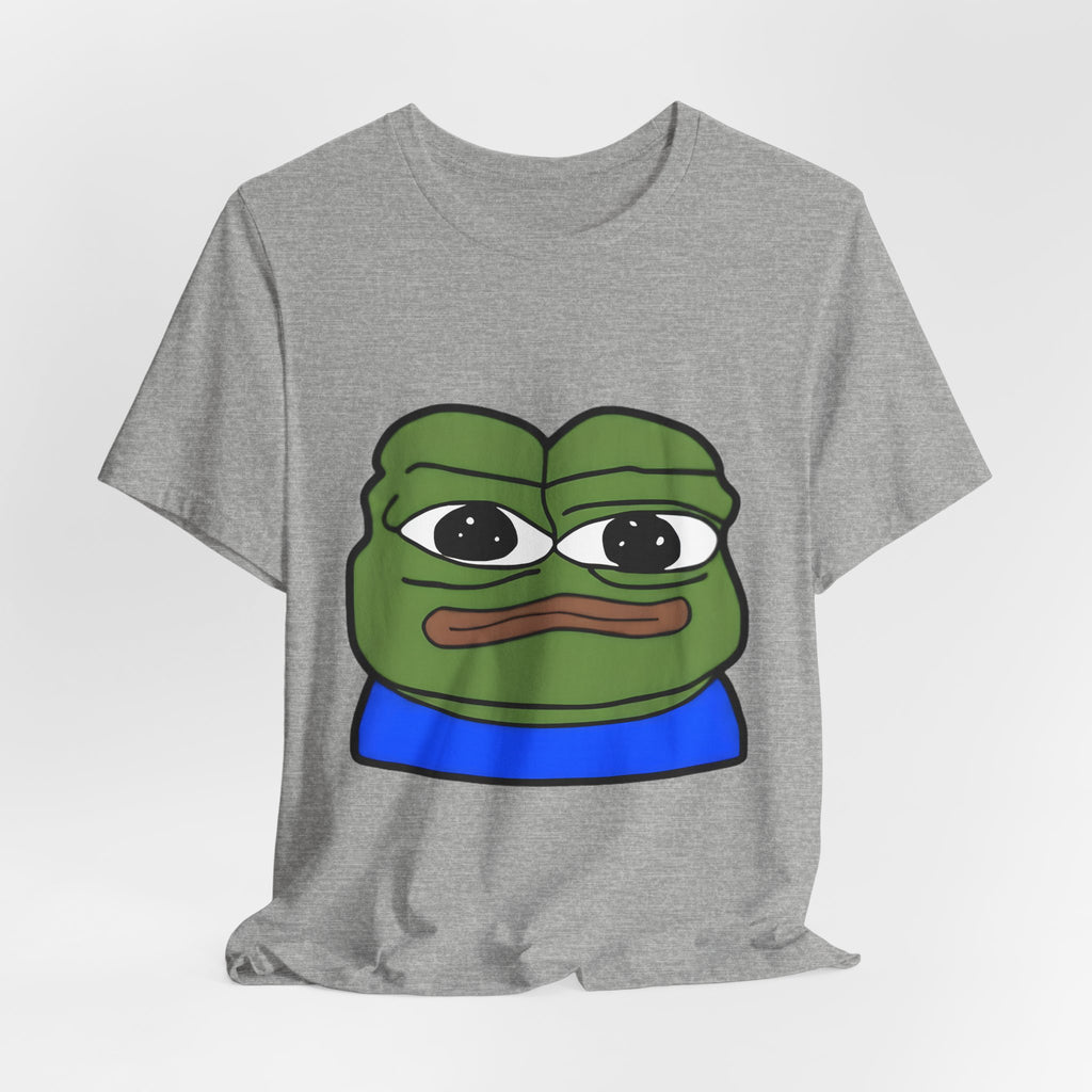 Sad Frog Graphic Tee — Meme Pepe Face T-Shirt