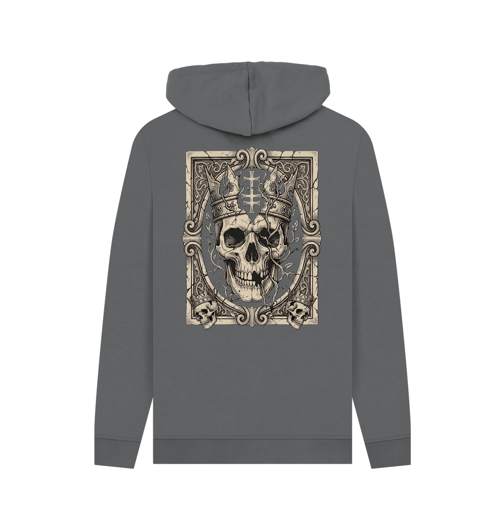 Slate Grey Printed Hoody Back