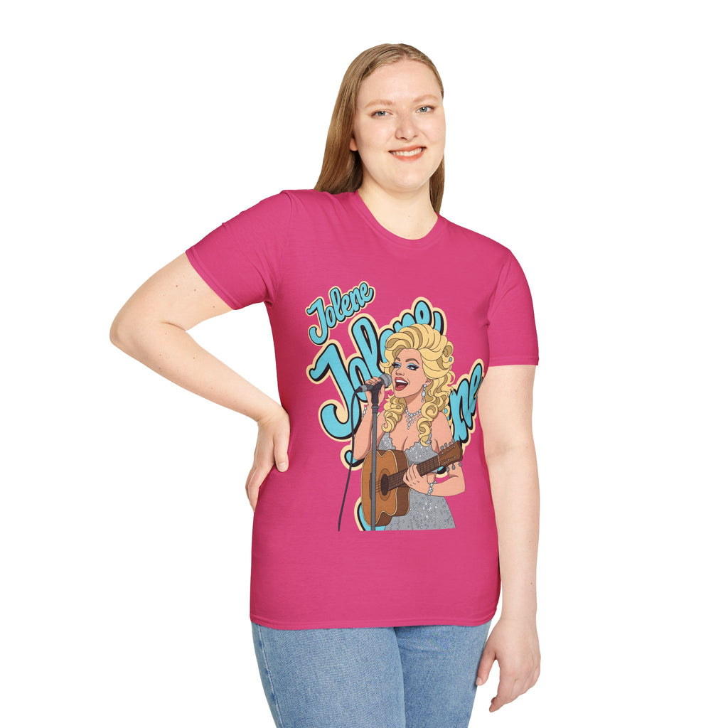 Dolly Parton Inspired Retro Pop Art T‑Shirt 'Jolene' Singer Graphic Tee