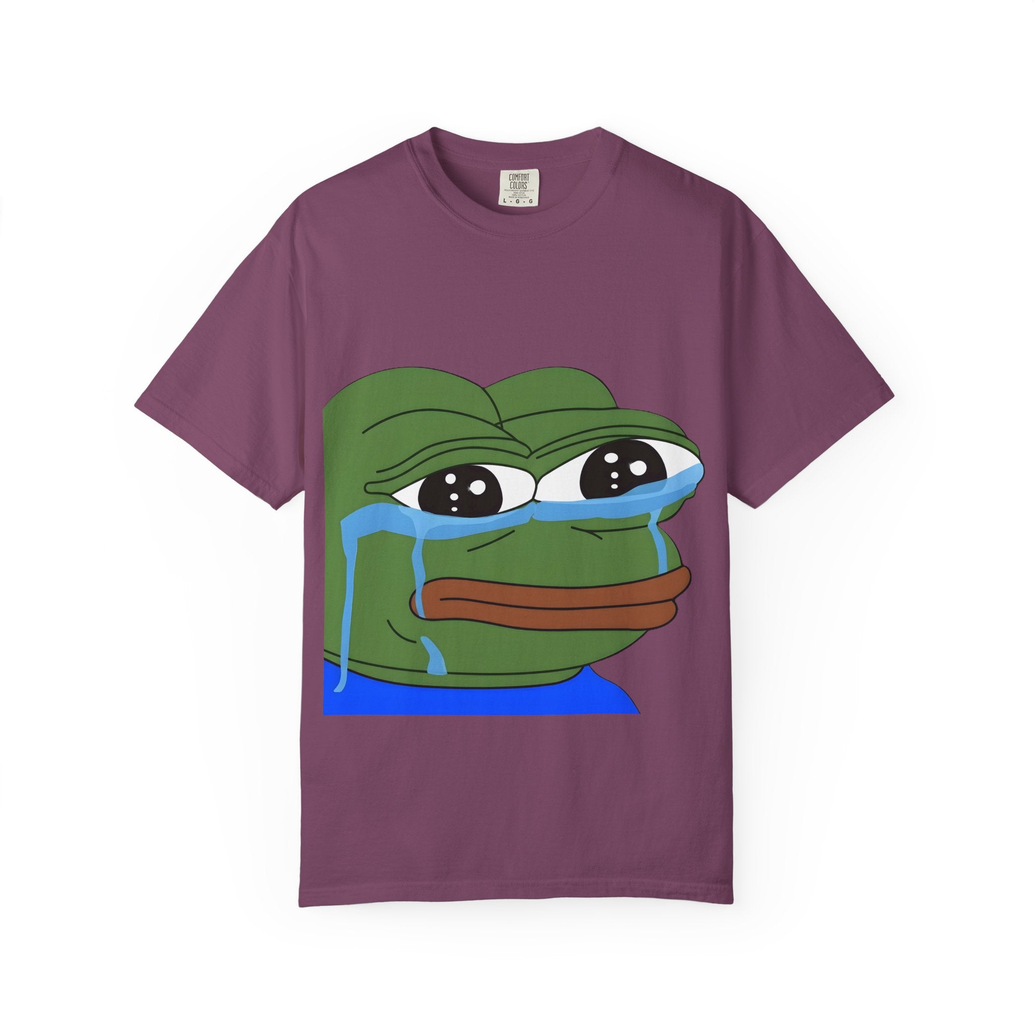 Pepe Crying Face T-Shirt — Meme Graphic Tee