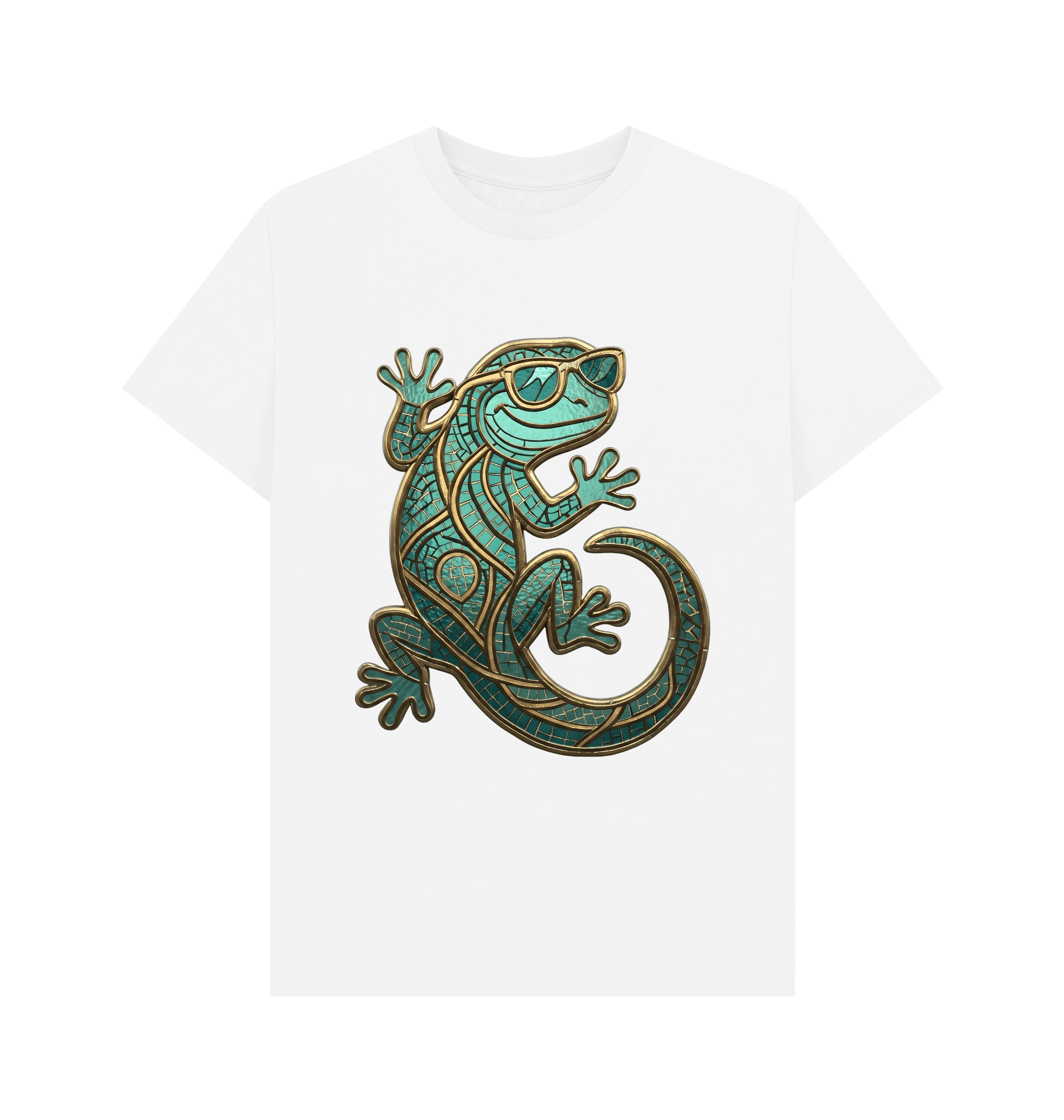 White Printed T-shirt Front