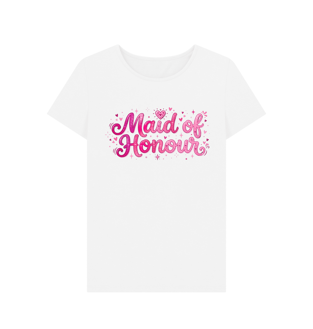 White Printed T-shirt Front